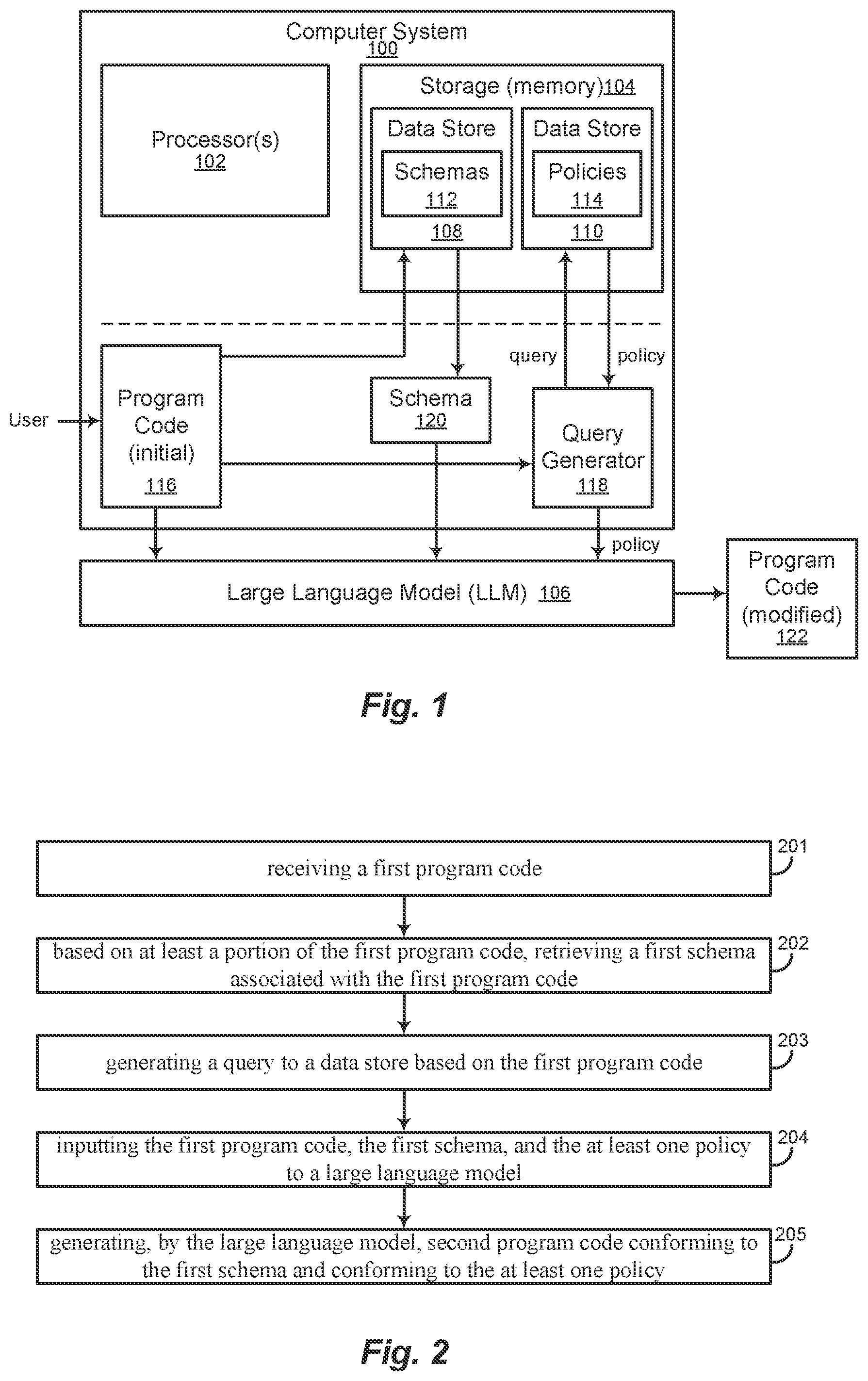 Patent US12602206 Figure 1 – Systems and methods for code generation
