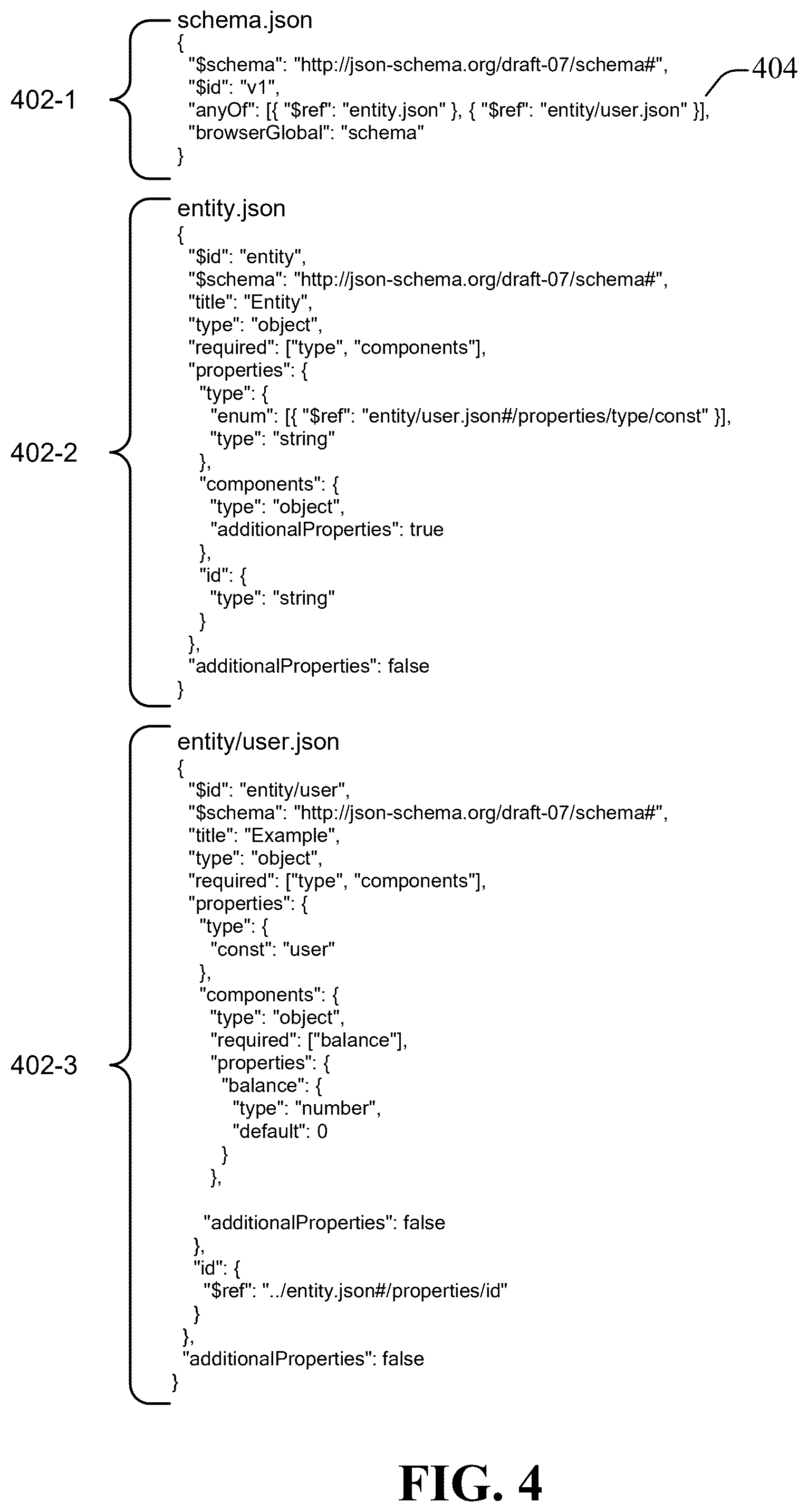 Patent US12602216 Figure 4 – Schema registry for client-server environments