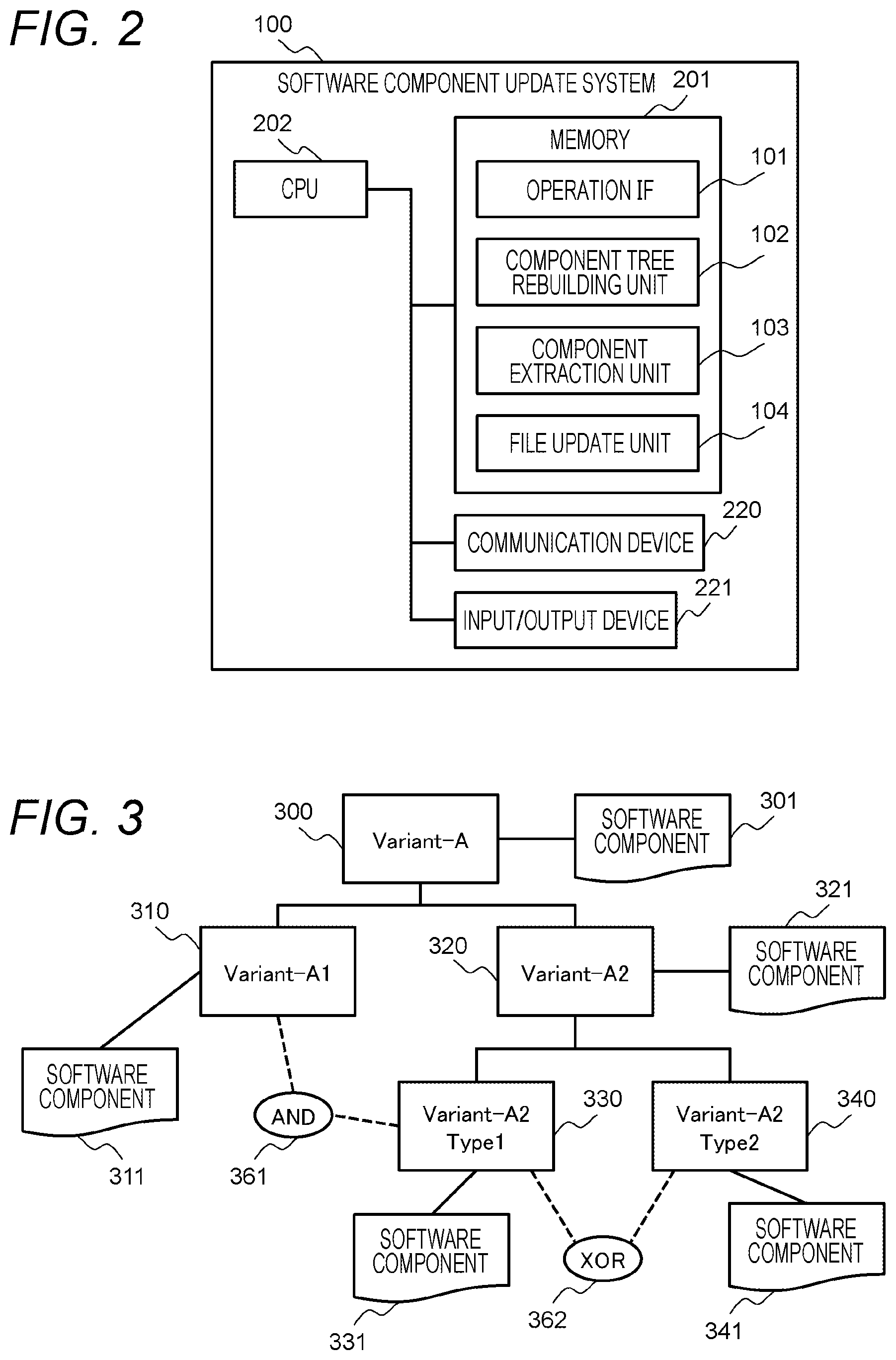 Patent US12602221 Figure 2 – Software component update system, and software component update method