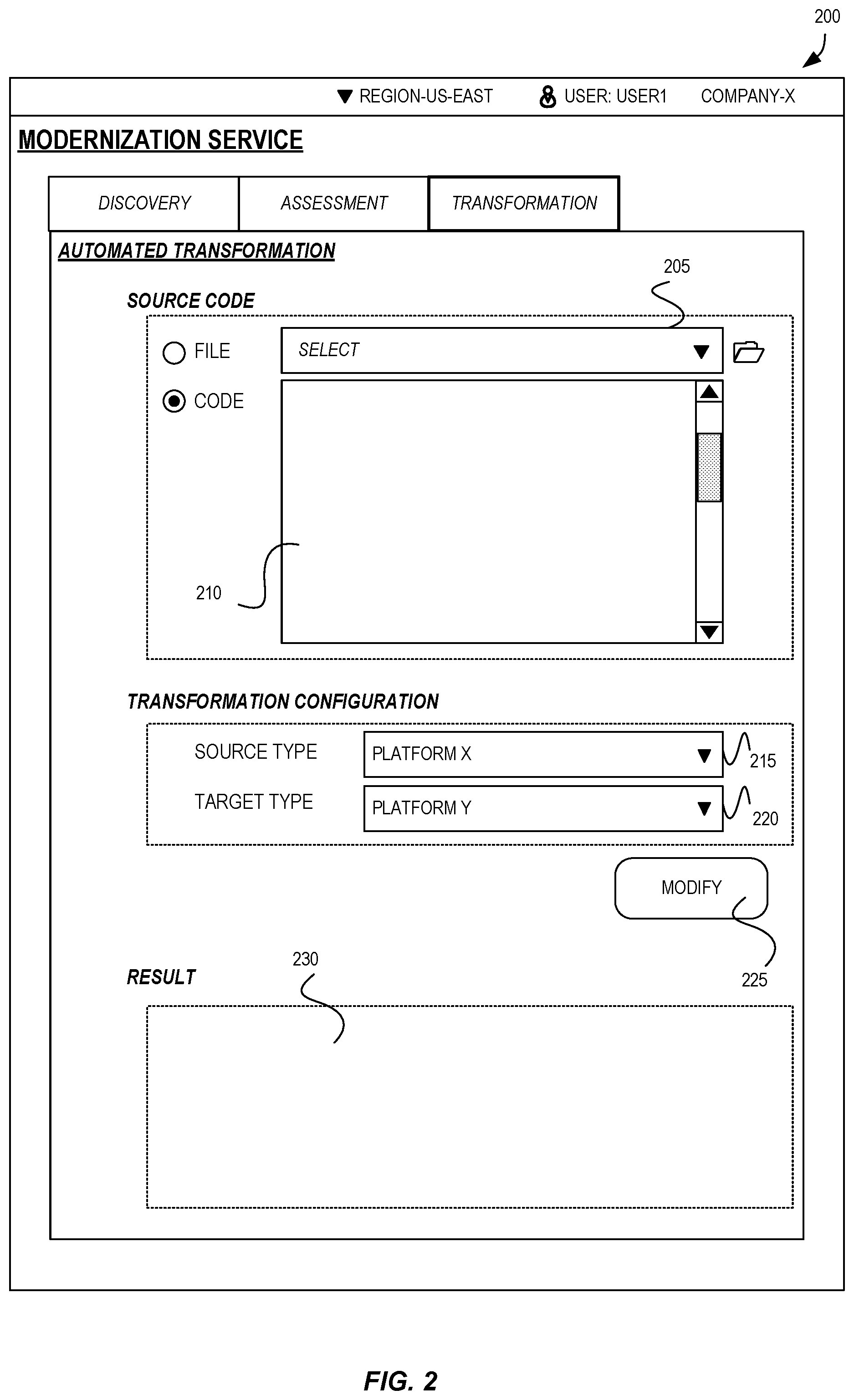 Patent US12602226 Figure 2 – Complex code modification via chain of thought prompting