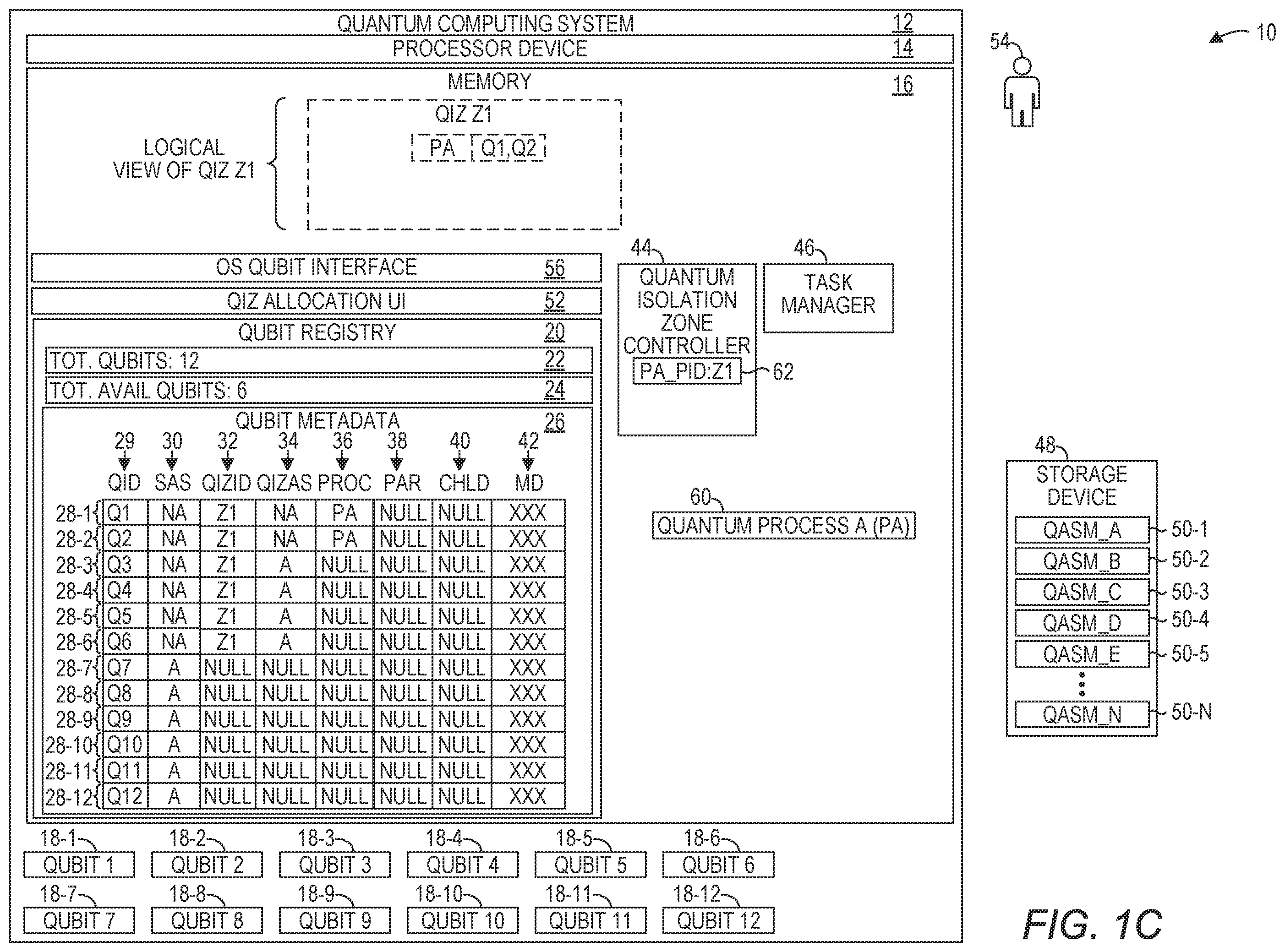 Patent US12602245 Figure 3 – Quantum isolation zoneslc