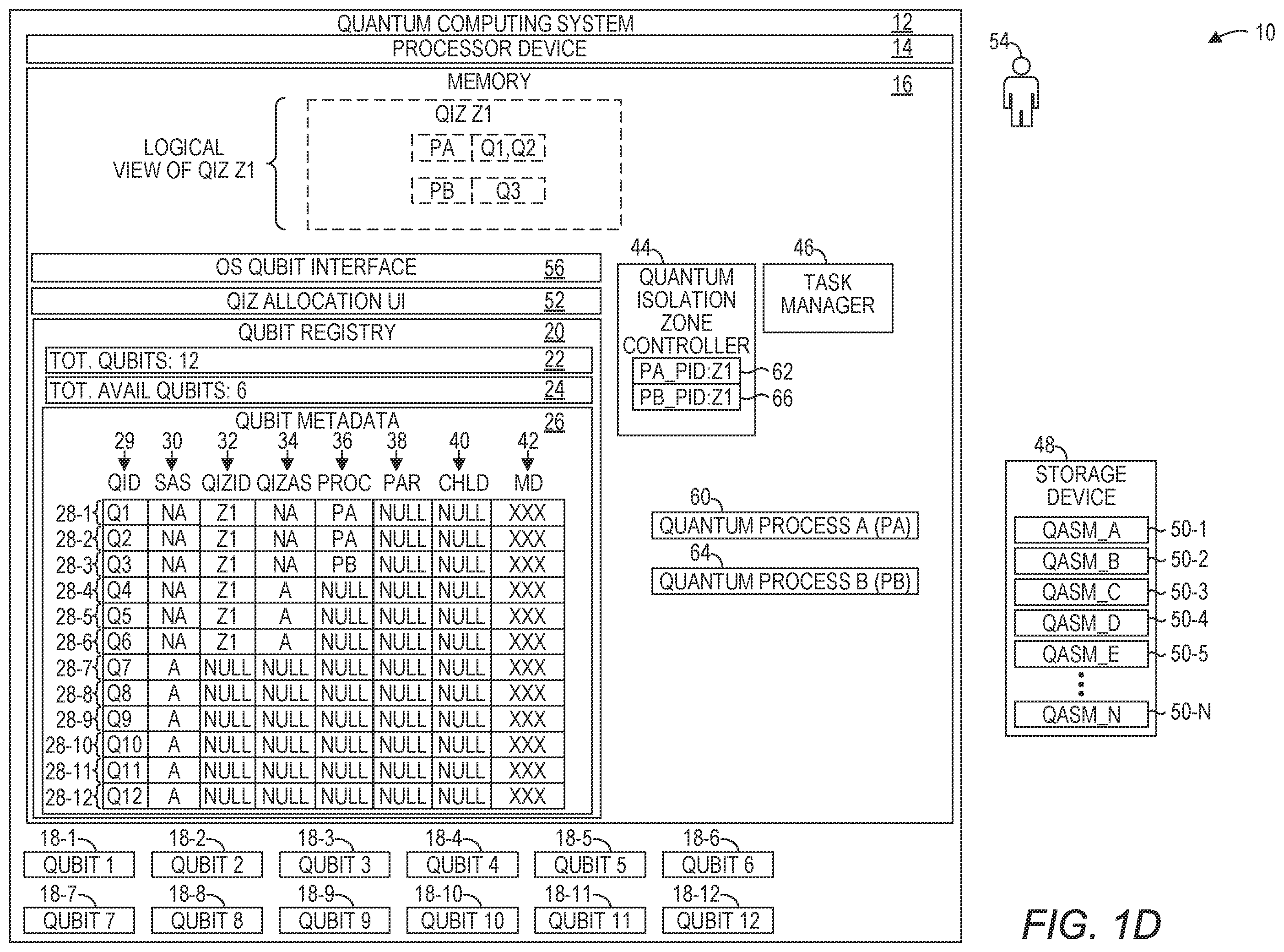 Patent US12602245 Figure 4 – Quantum isolation zoneslc