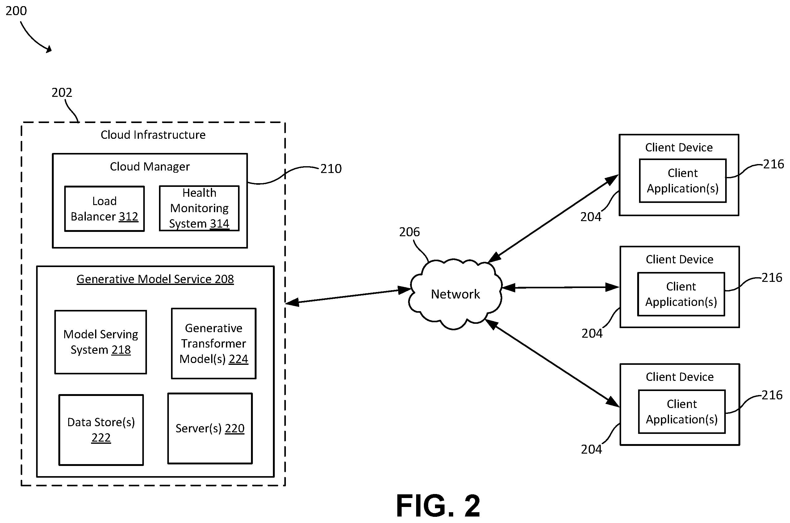 Patent US12602270 Figure 2 – KV-cache streaming for improved performance and fault tolerance in generative model serving
