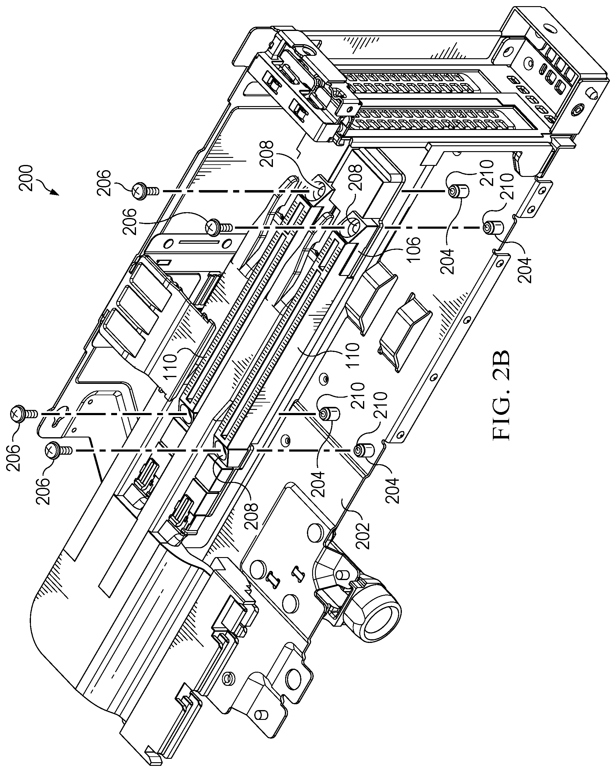 Patent US12602339 Figure 3 – Strain relief for floating card electromechanical connector