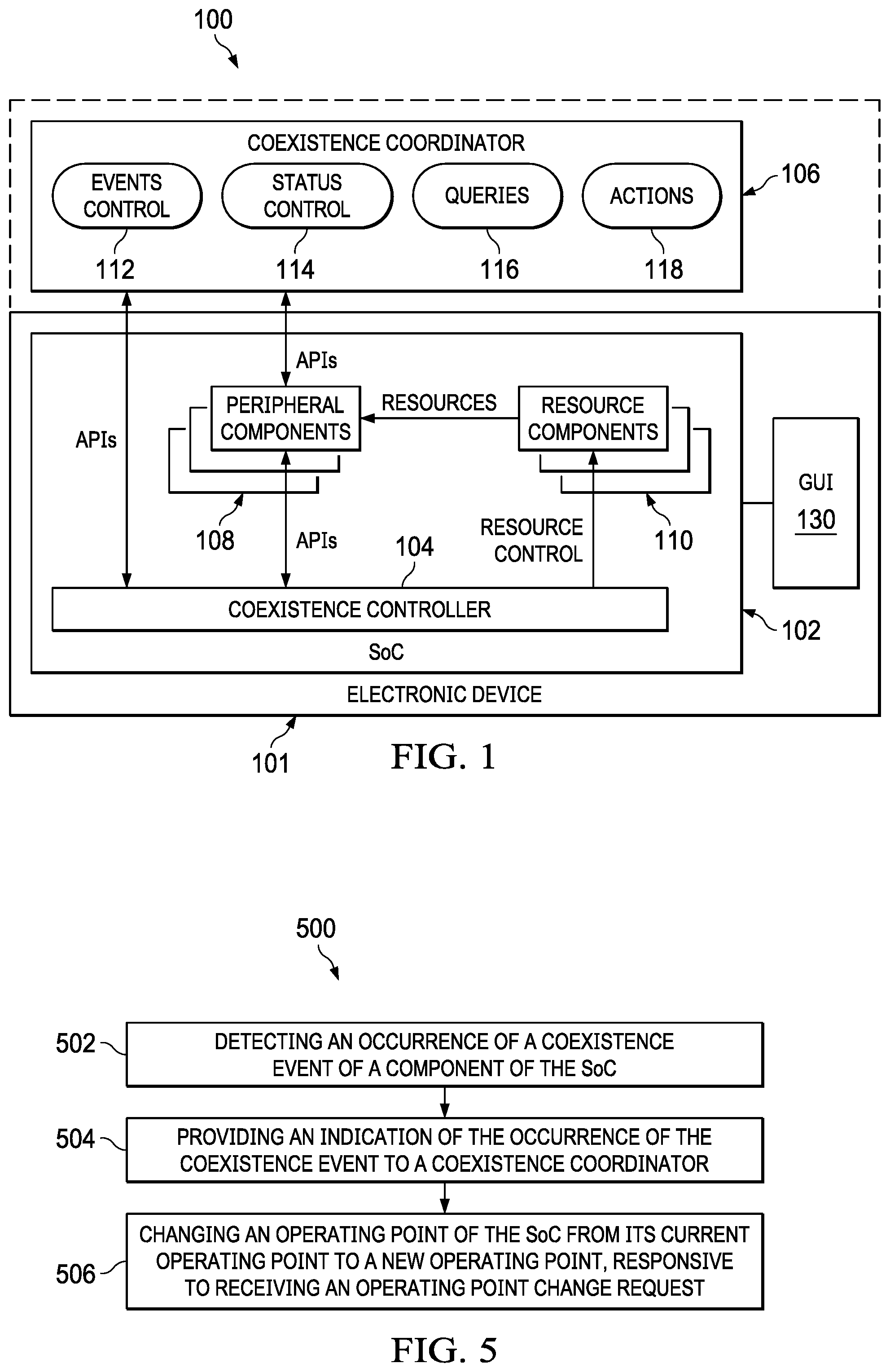 Patent US12602340 Figure 1 – Detecting and handling a coexistence event