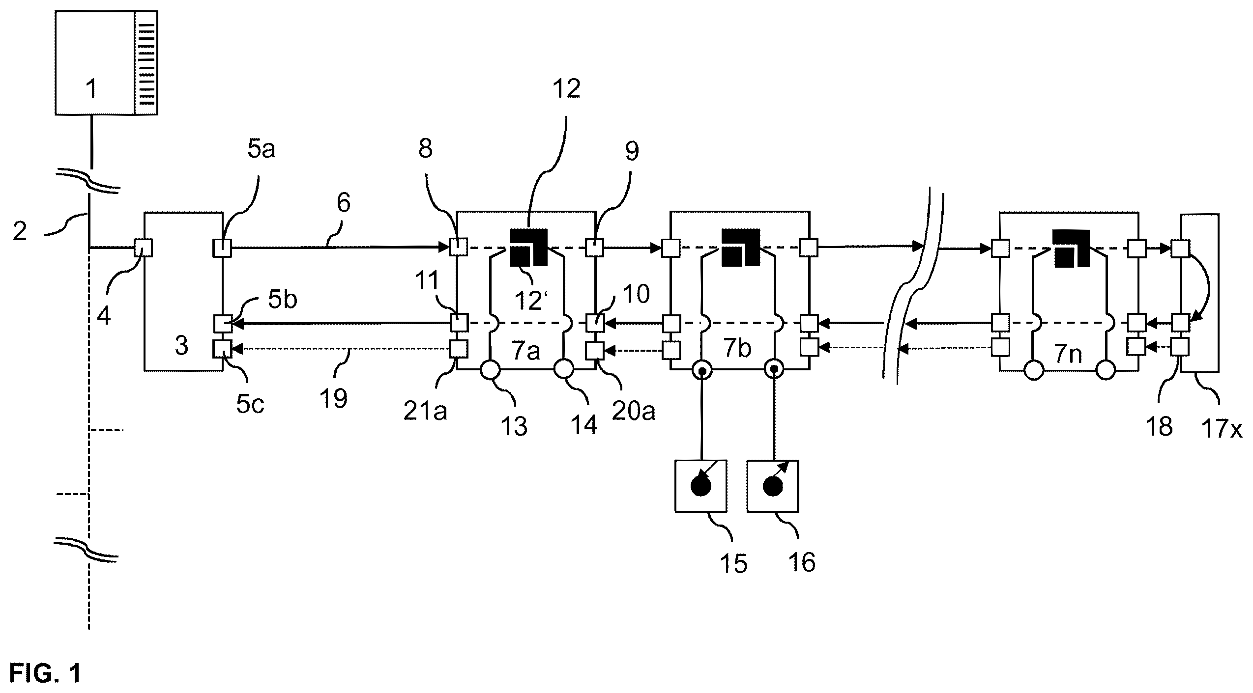 Patent US12602346 Figure 1 – Status signal output