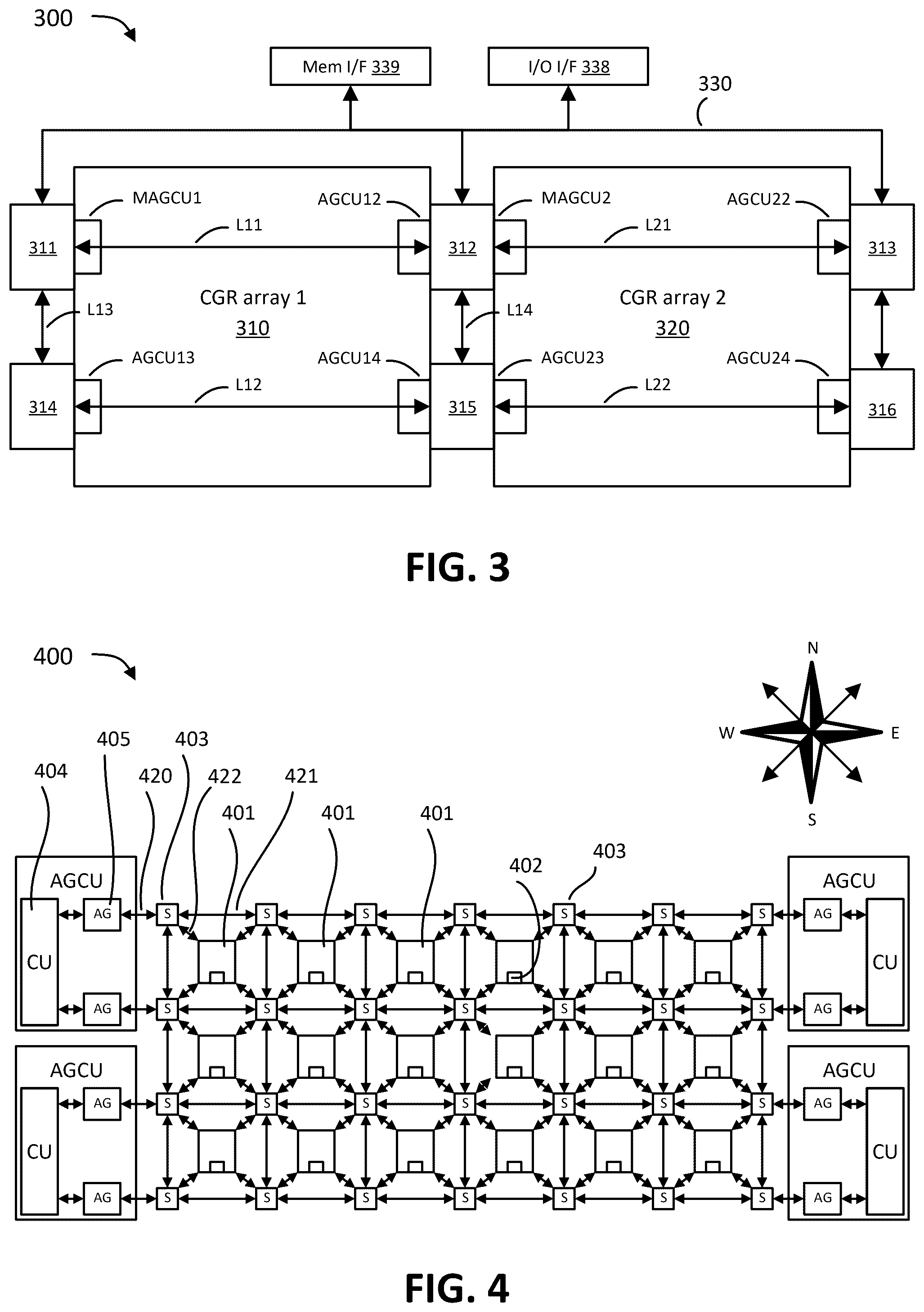 Patent US12602349 Figure 3 – Handling dynamic tensor lengths in a reconfigurable processor that includes multiple memory units