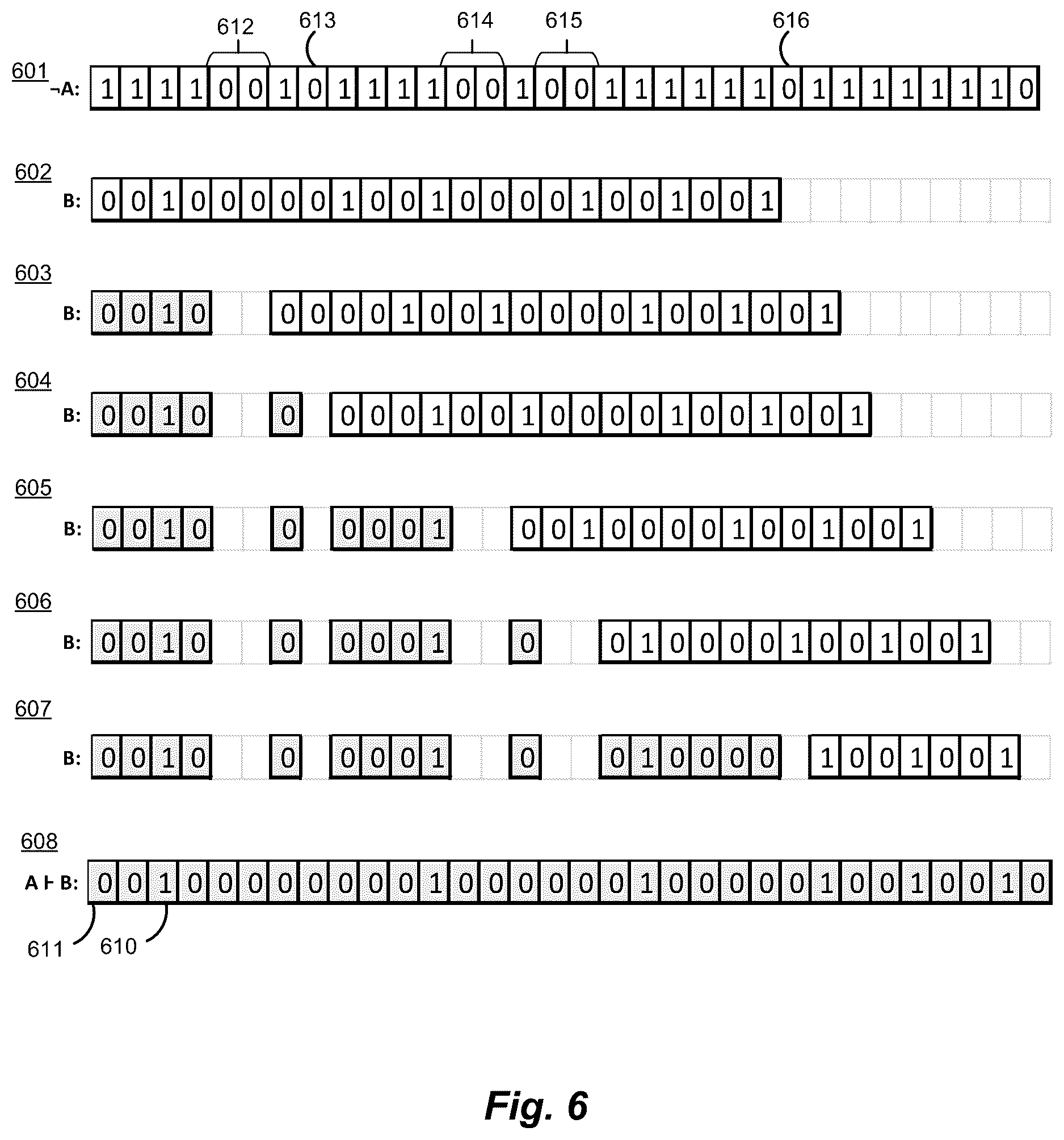 Patent US12602363 Figure 6 – Overlay bitmaps for indexing and querying data