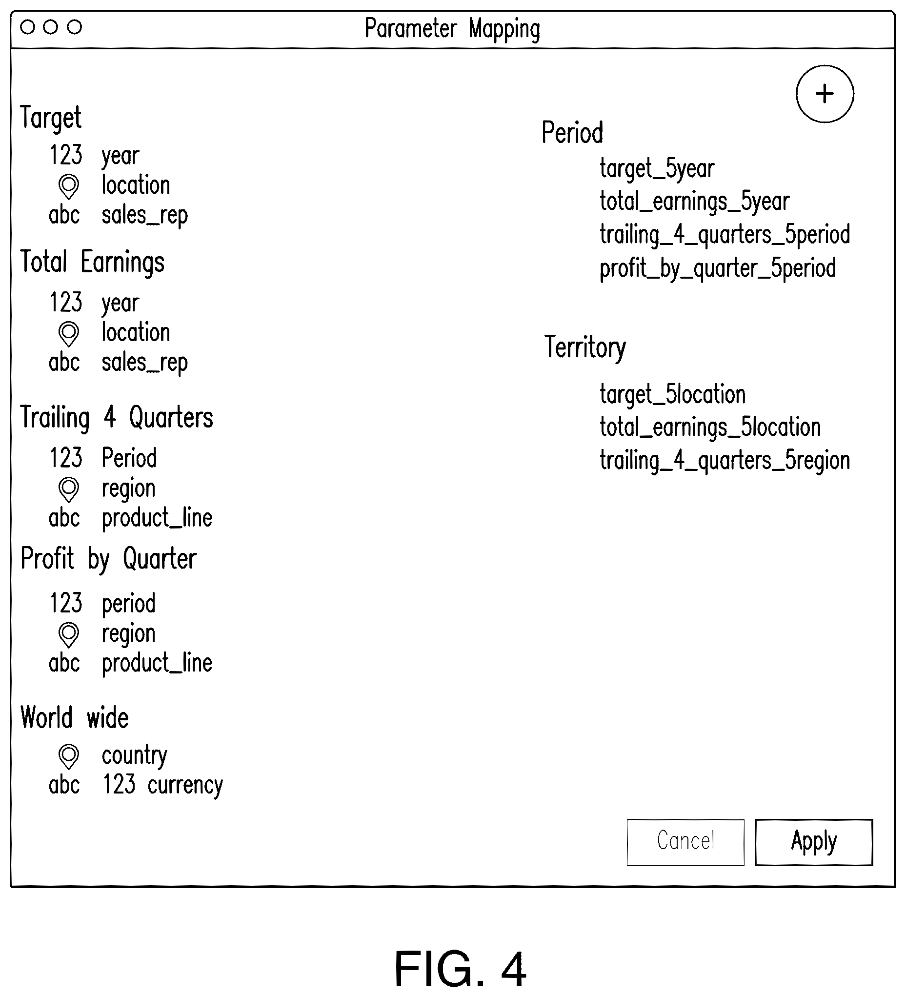 Patent US12602395 Figure 4 – Apparatus and method for filtering visualizations from or across different analytics platforms