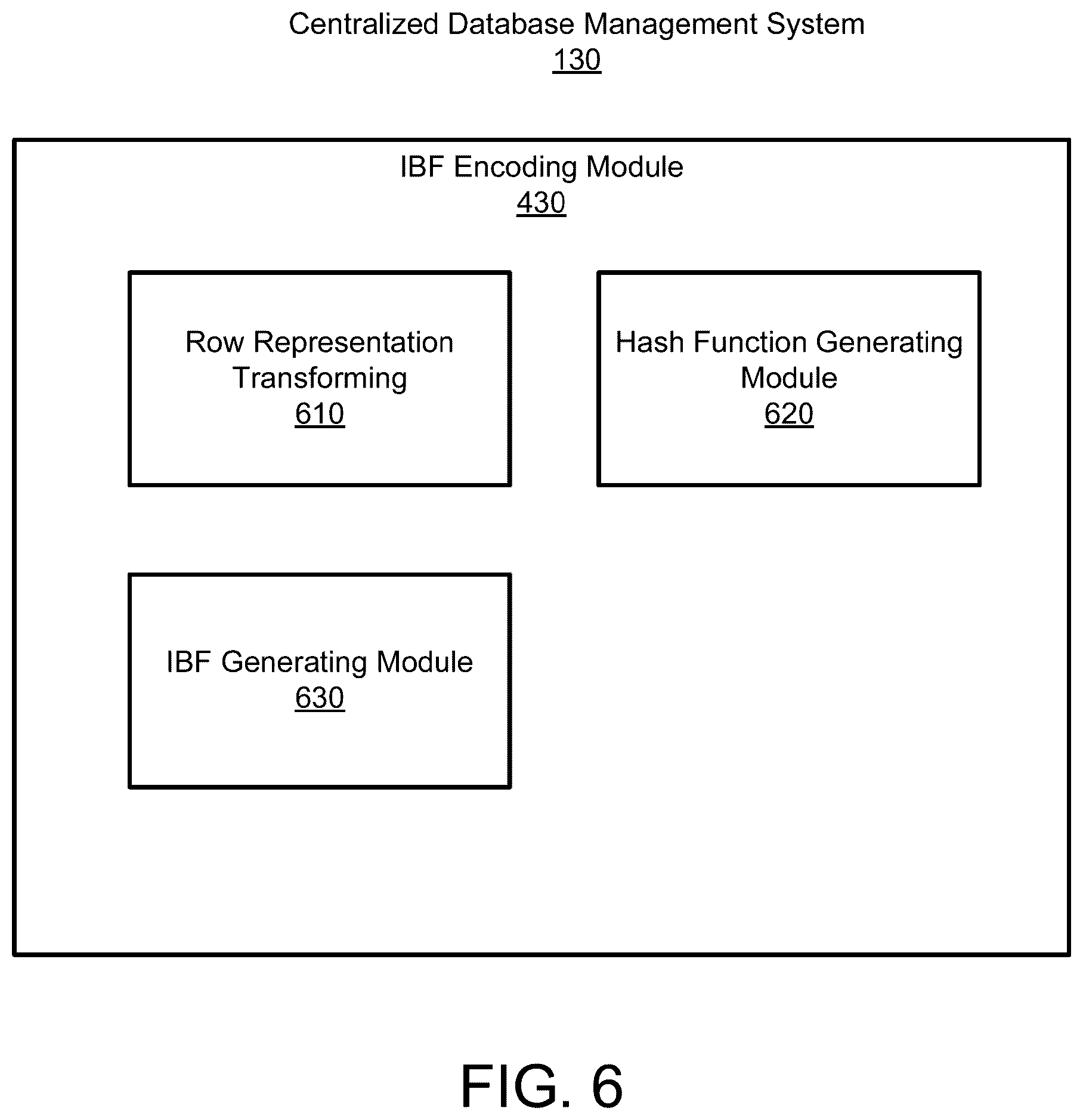 Patent US12602399 Figure 6 – Database synchronization using resizable invertible bloom filters with database snapshots