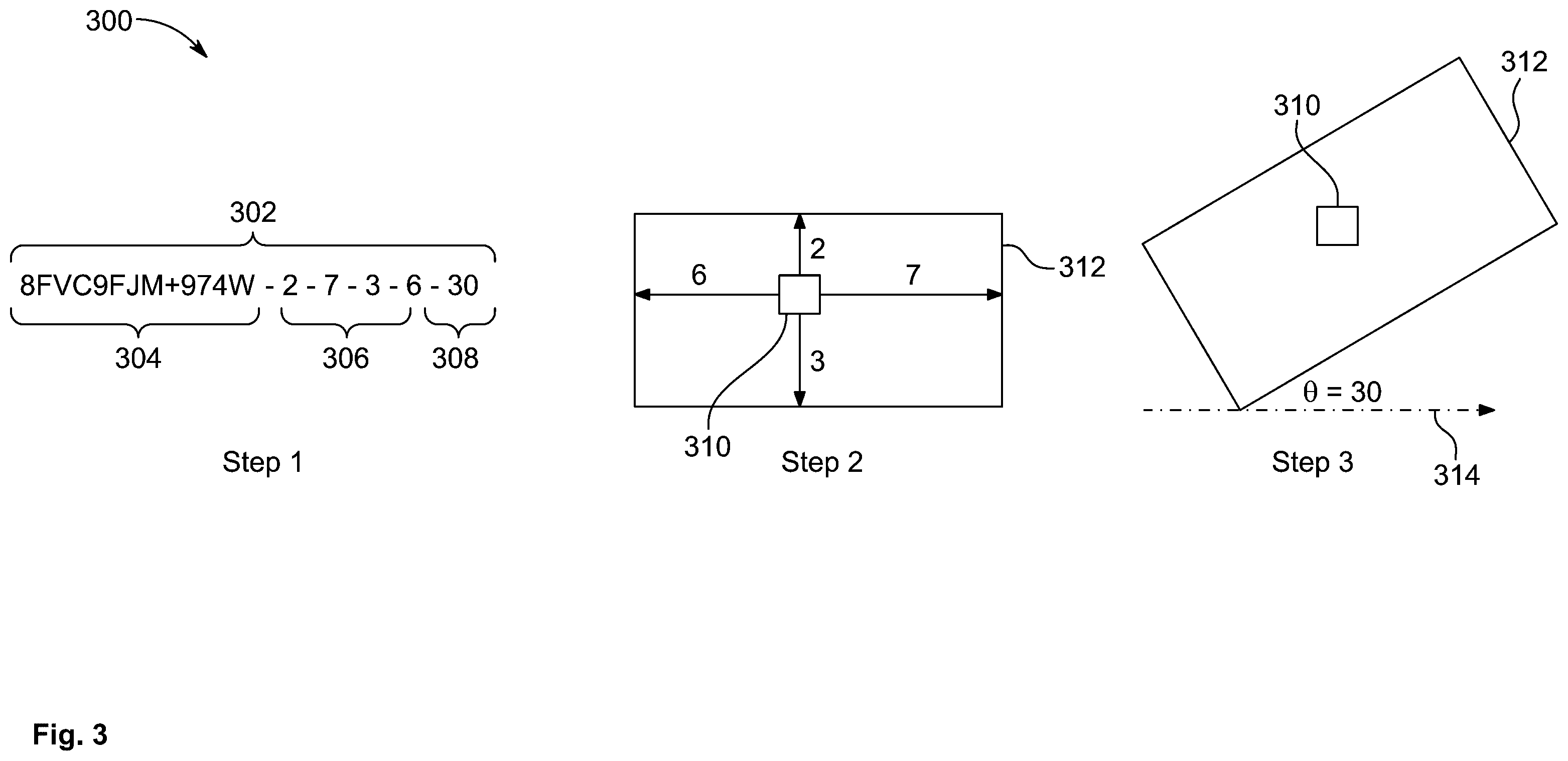 Patent US12602407 Figure 3 – Systems and methods for generating a unique identity for a geospatial object code by processing geospatial data