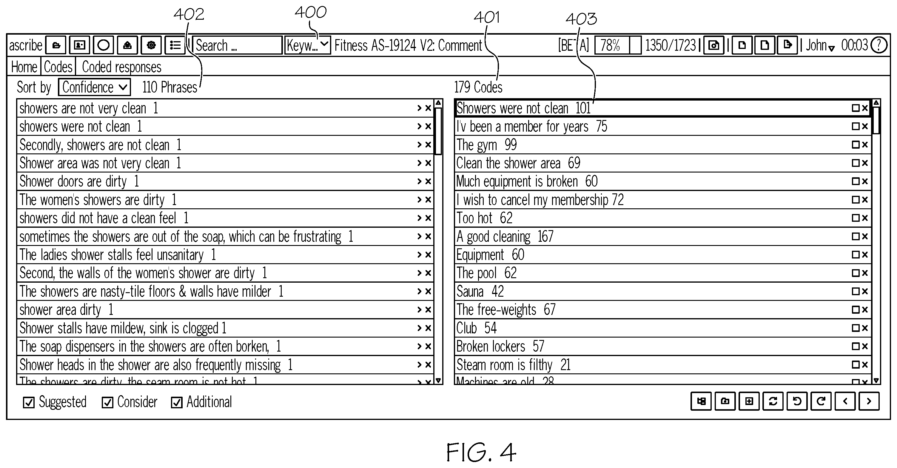 Patent US12602420 Figure 4 – Systems and methods for generating codes and code books based using cosine proximity