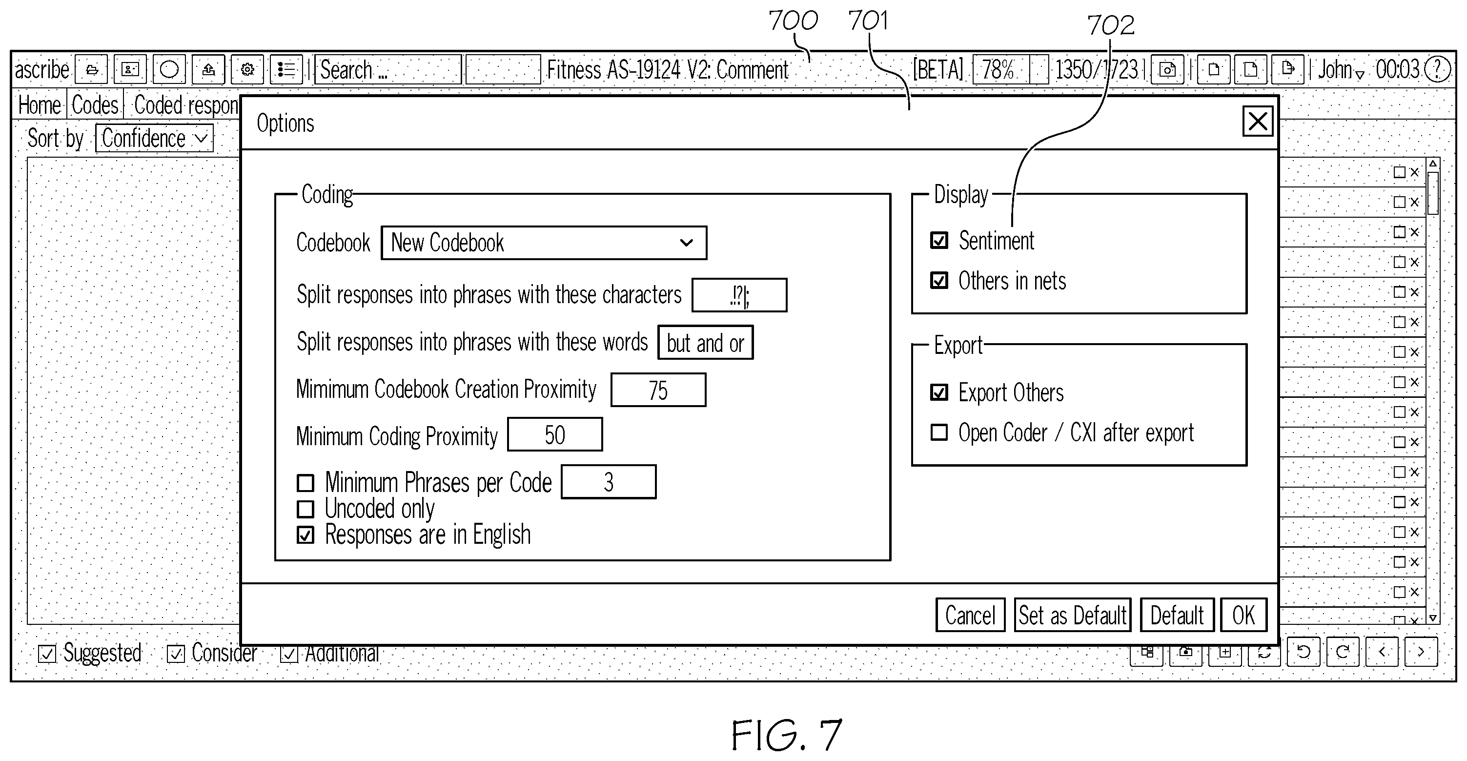 Patent US12602420 Figure 8 – Systems and methods for generating codes and code books based using cosine proximity