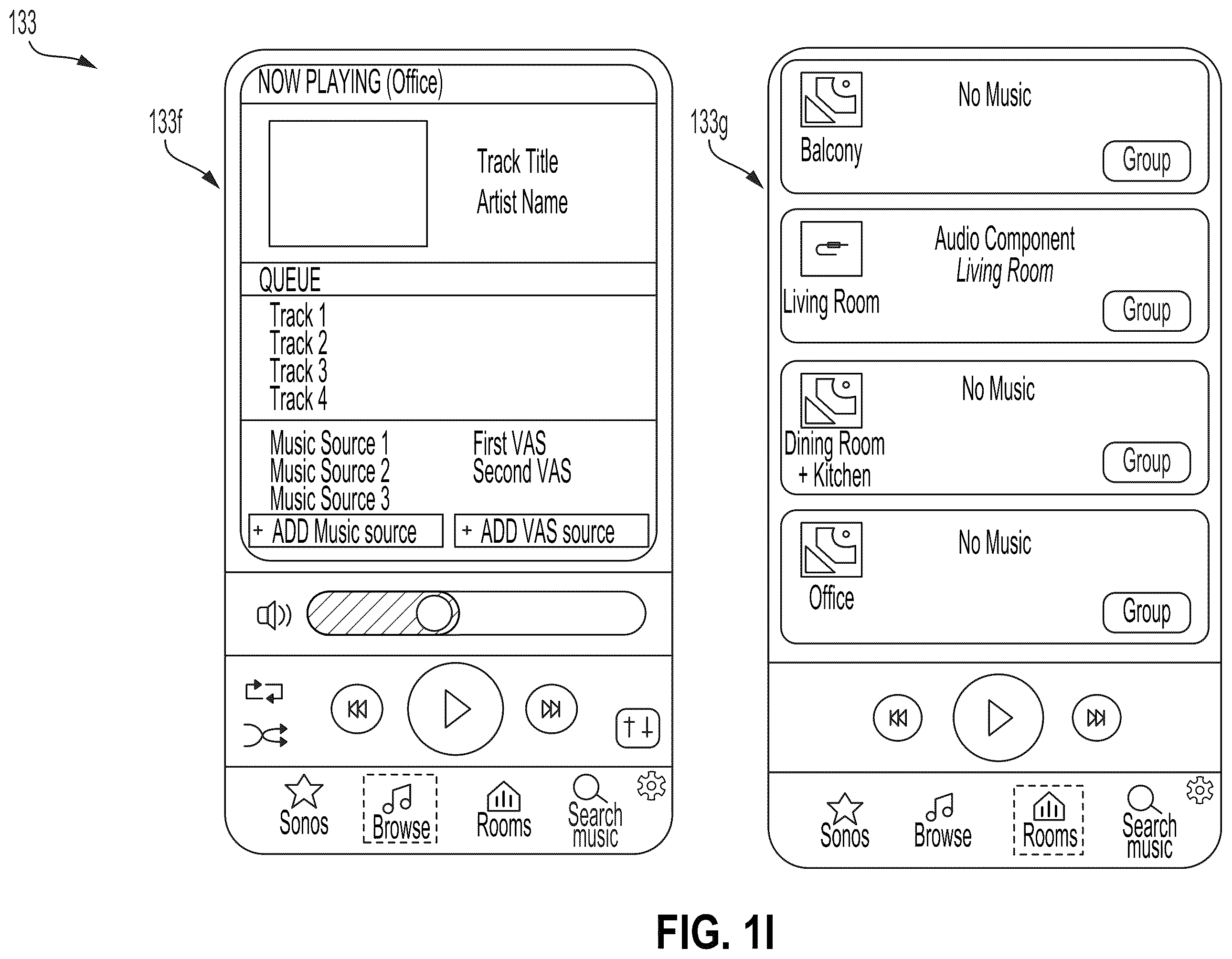 Patent US12602428 Figure 5 – Media content search in connection with multiple media content services