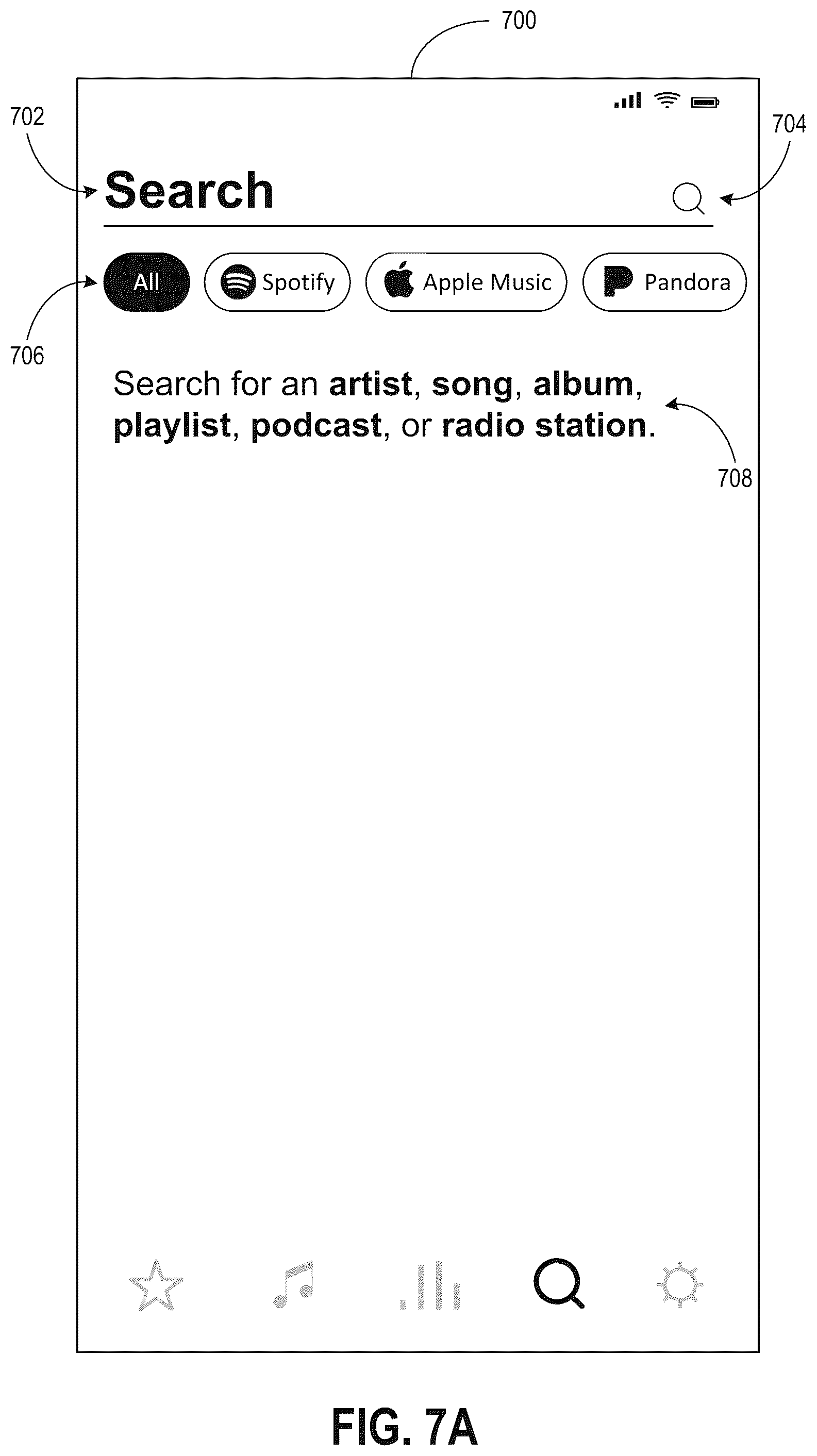 Patent US12602428 Figure 11 – Media content search in connection with multiple media content services