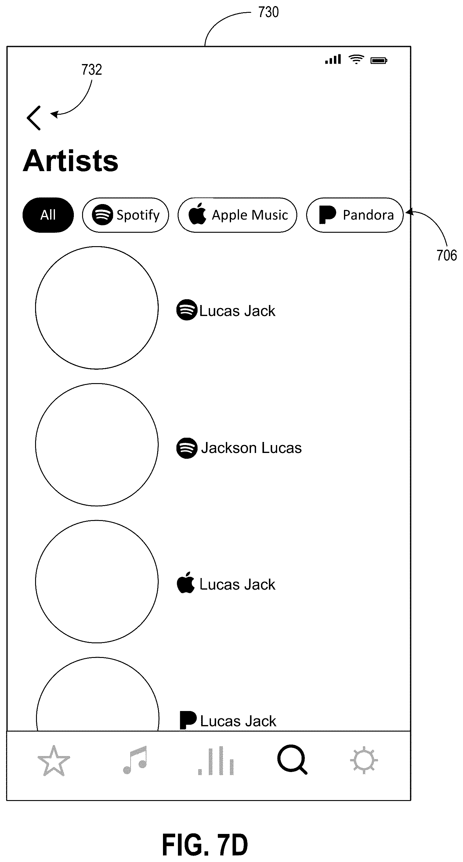 Patent US12602428 Figure 14 – Media content search in connection with multiple media content services