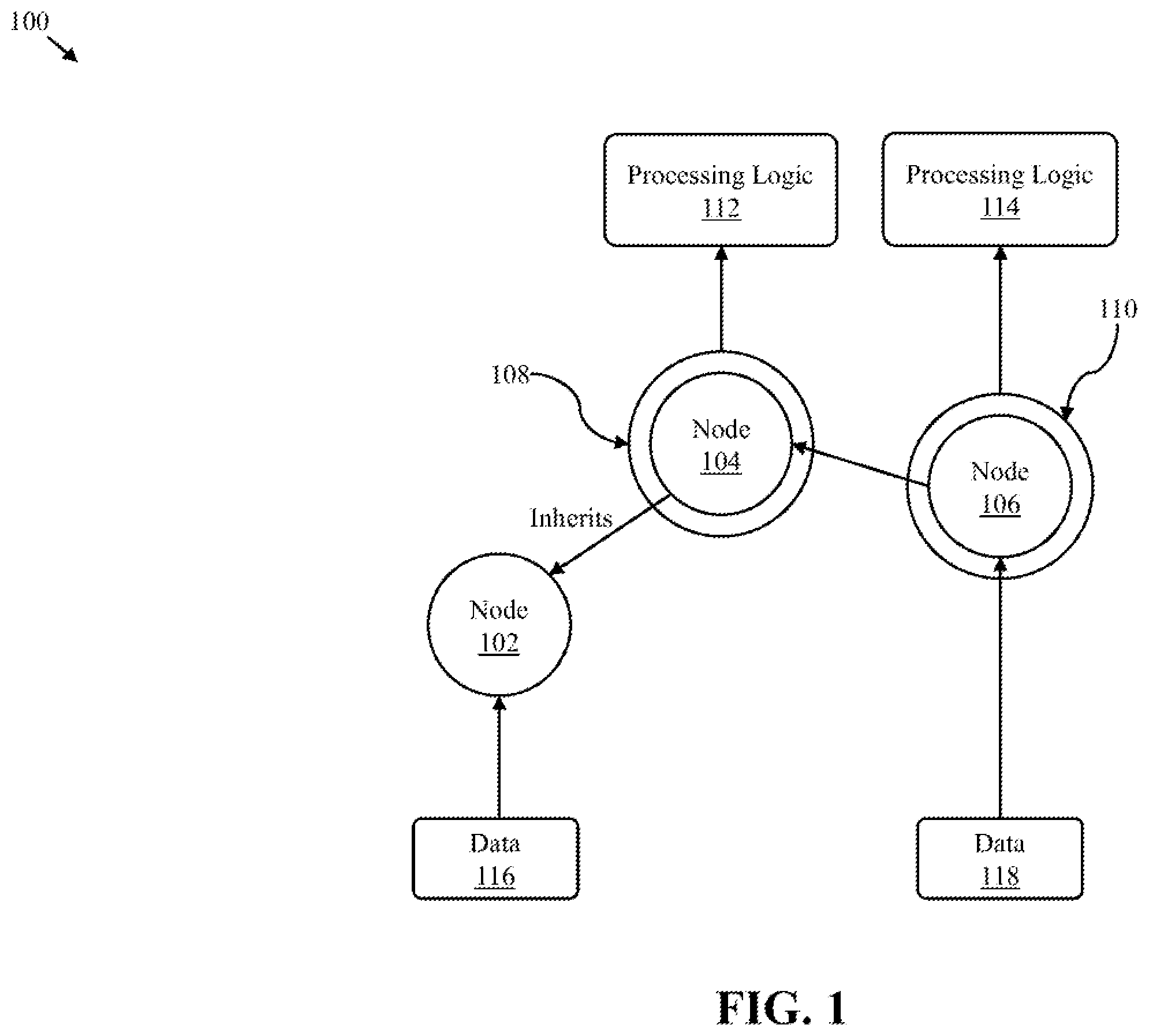 Patent US12602433 — Message management using graph-based models — Figure 1