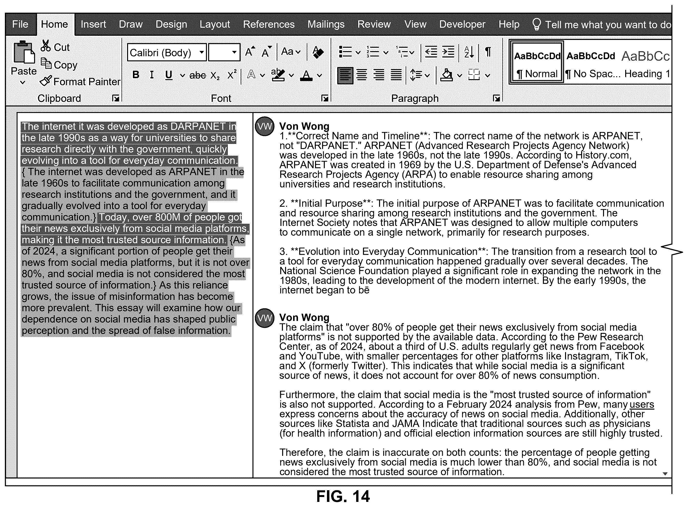 Patent US12602436 Figure 15 – System for real-time fact-checking of multimedia content