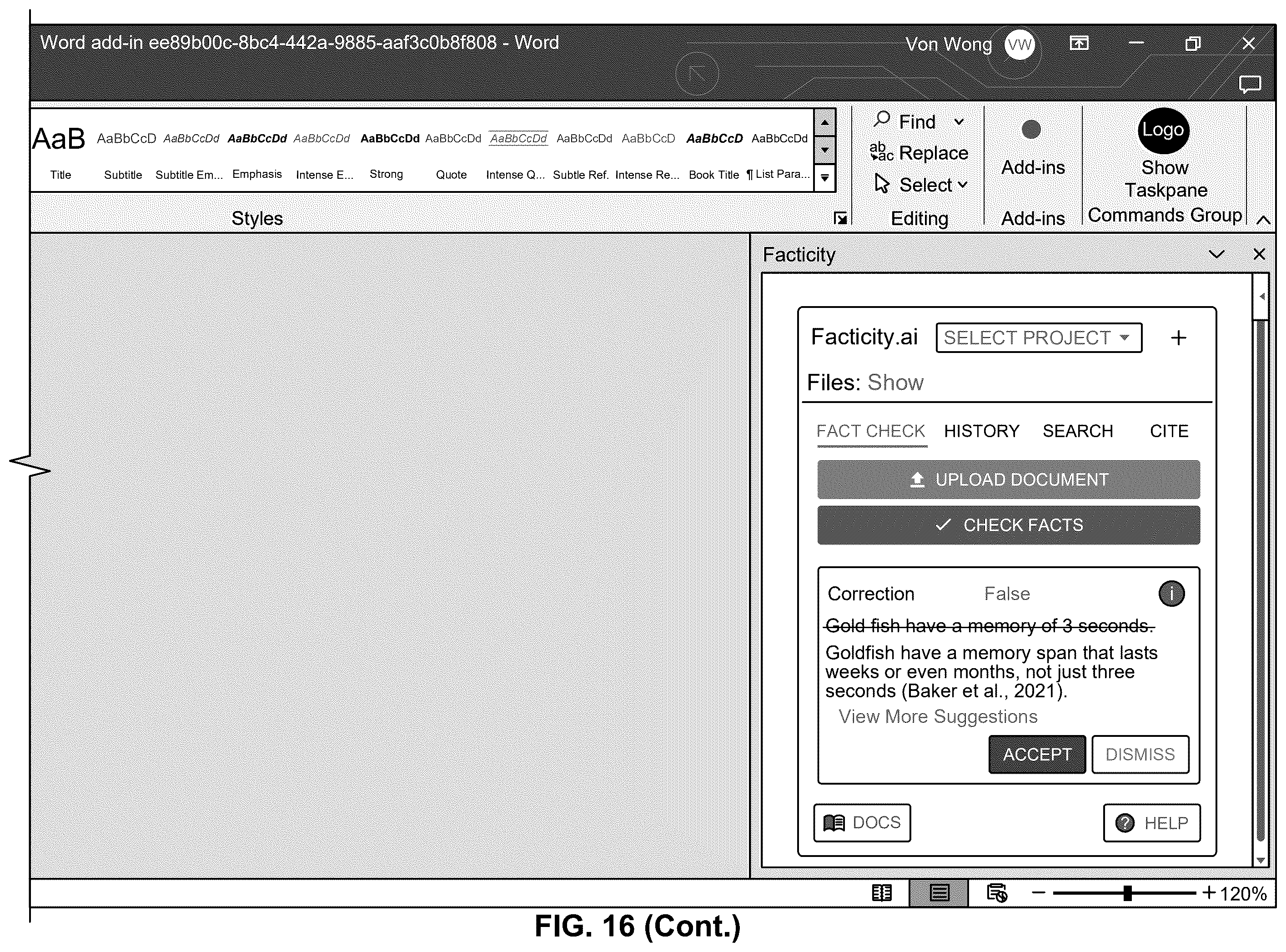 Patent US12602436 Figure 19 – System for real-time fact-checking of multimedia content
