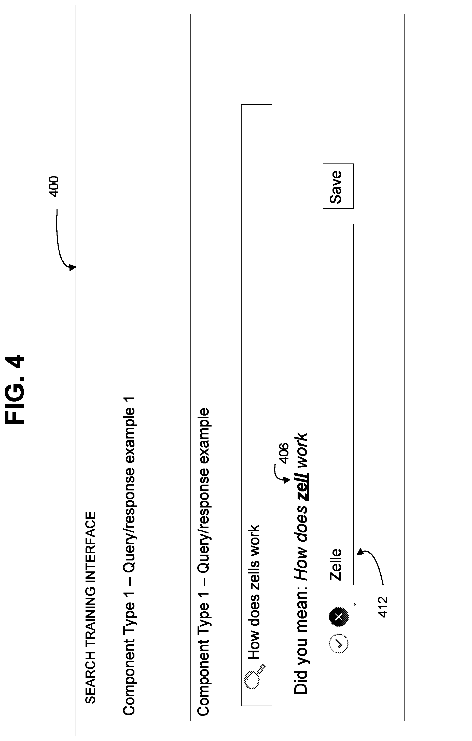 Patent US12602439 Figure 4 – Search experience management system