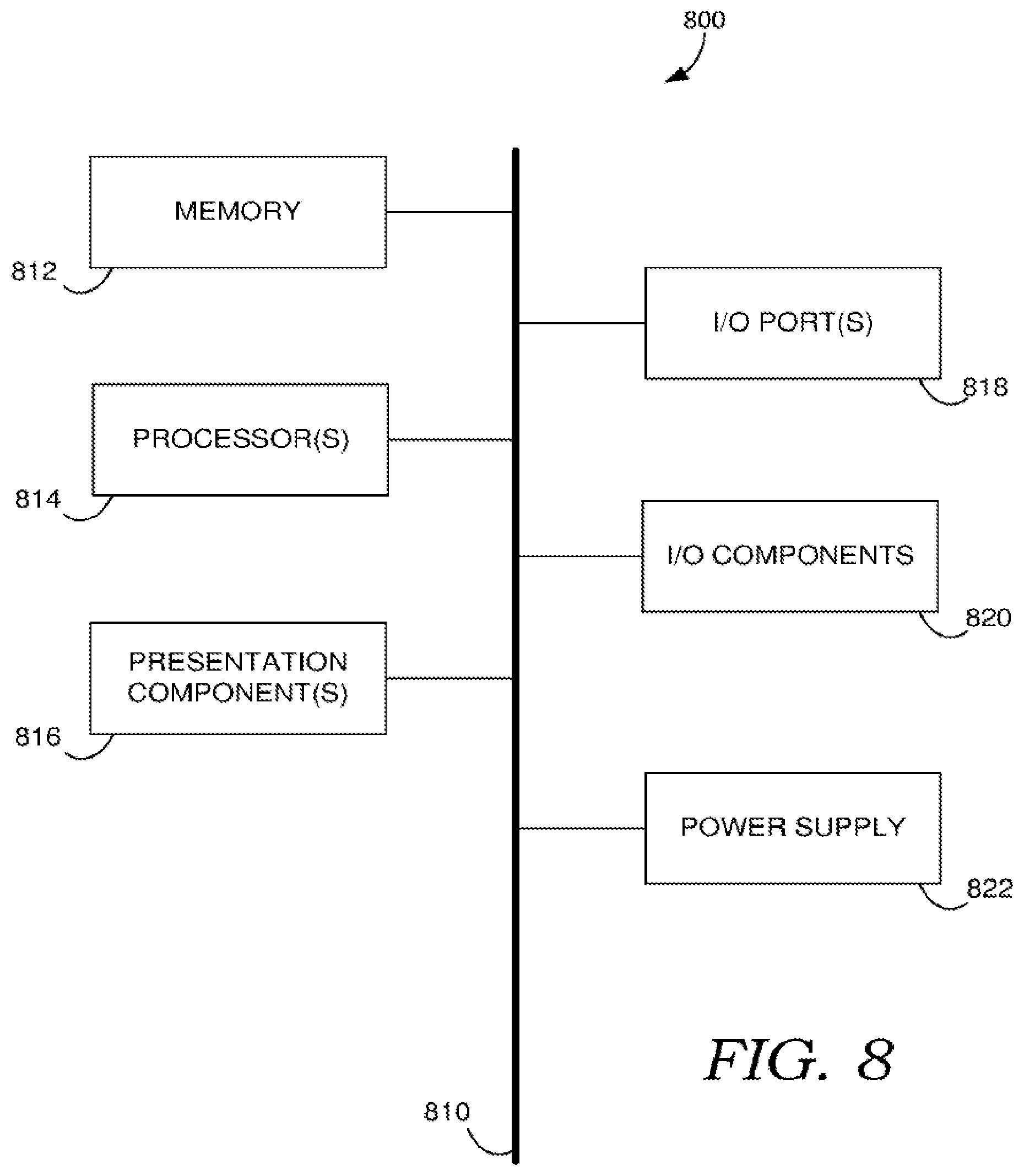 Patent US12602445 Figure 8 – Query completion based on location