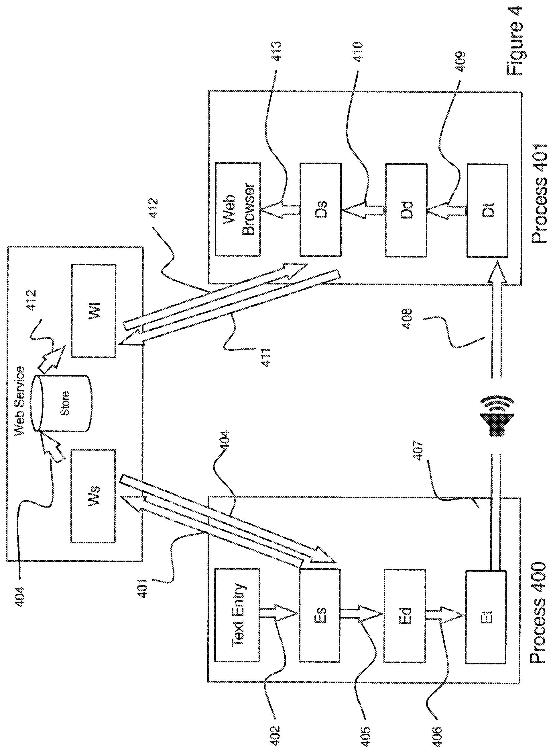 Patent US12602446 Figure 4 – Data communication system