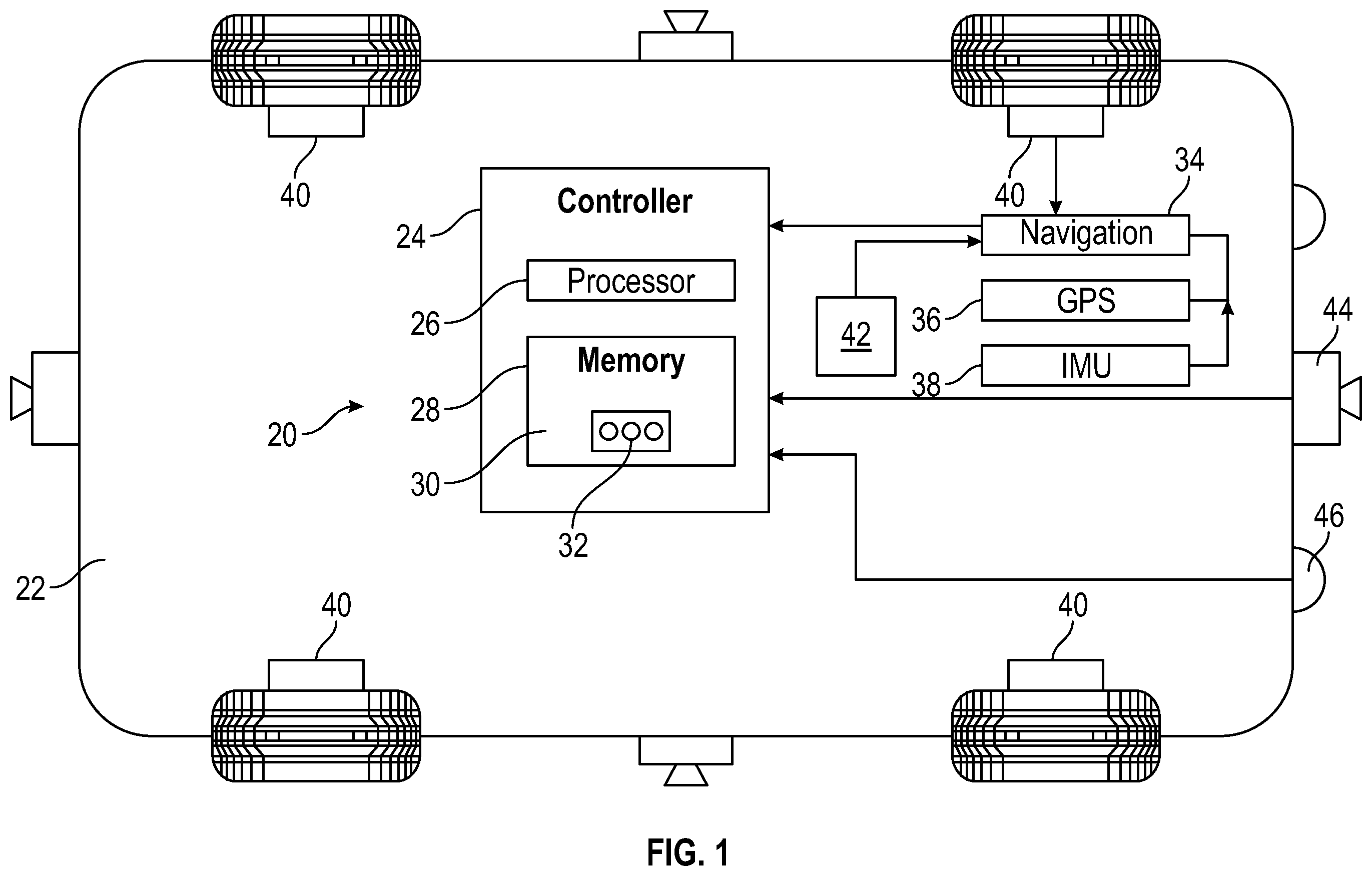 Patent US12602452 Figure 1 – Filtering of dynamic objects from vehicle generated map