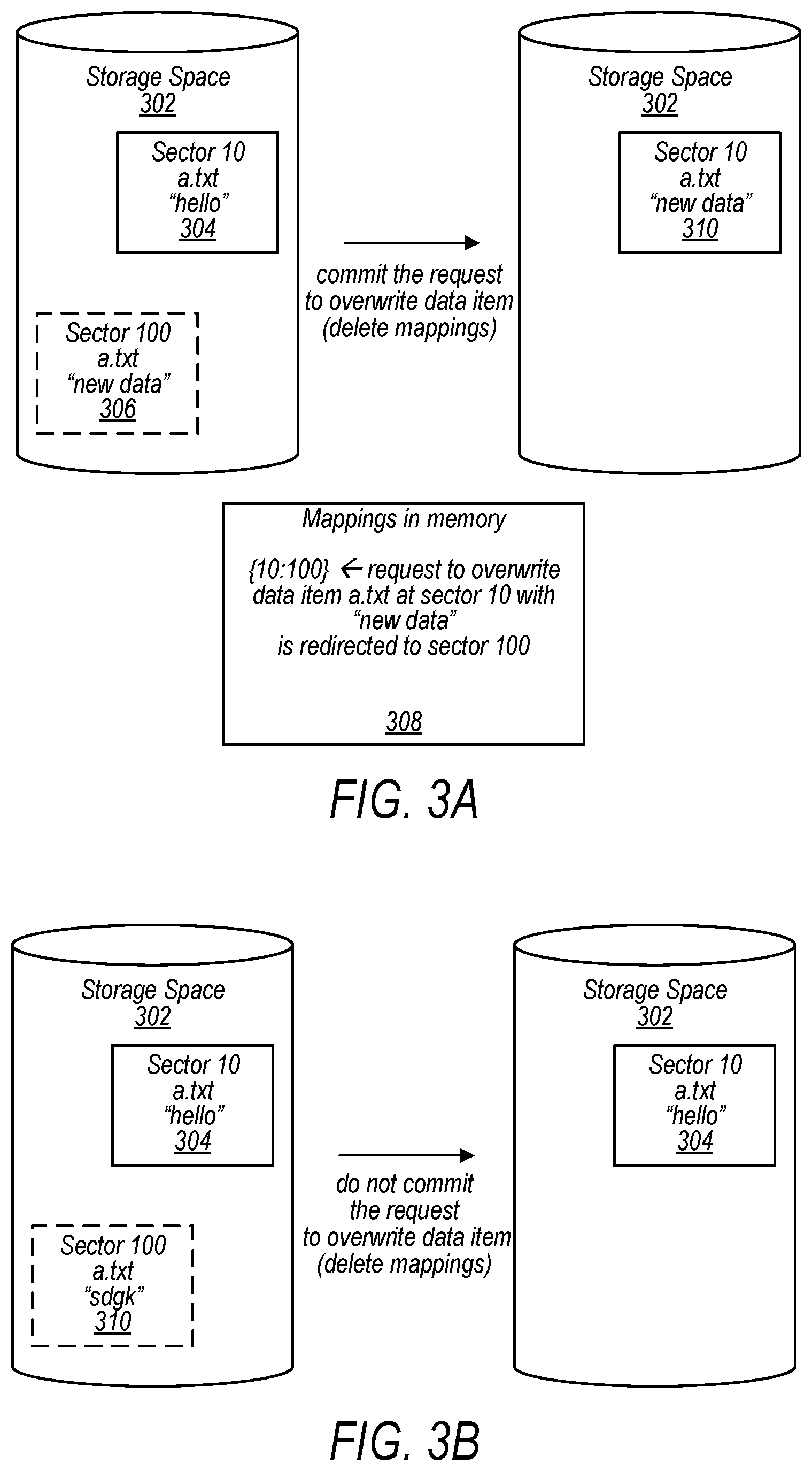 Patent US12602473 Figure 3 – Using intermediate mappings to prevent data loss from ransomware
