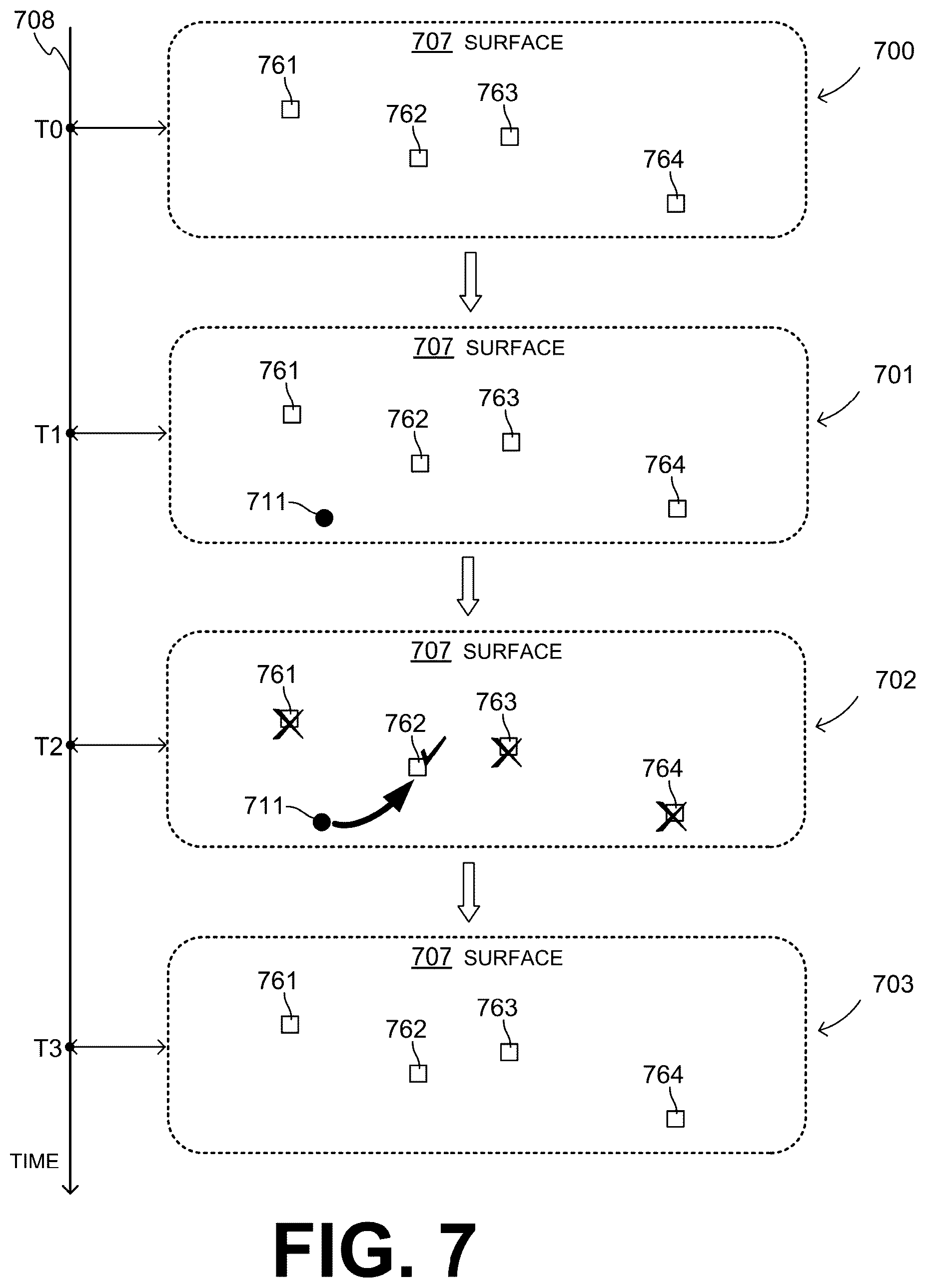 Patent US12602503 Figure 7 – Generating, from data of first location on surface, data for alternate but equivalent second location on the surface