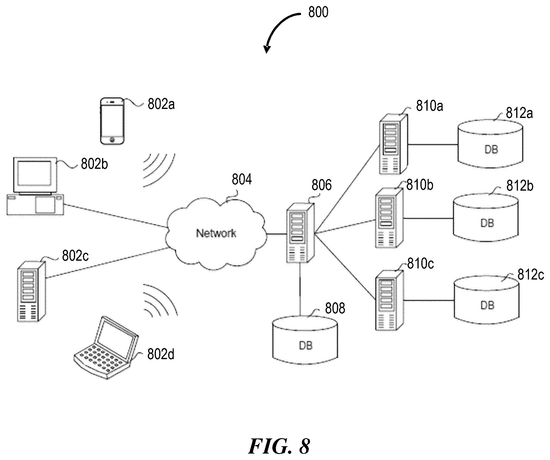 Patent US12602504 Figure 8 – Integrated agent-driven data framework
