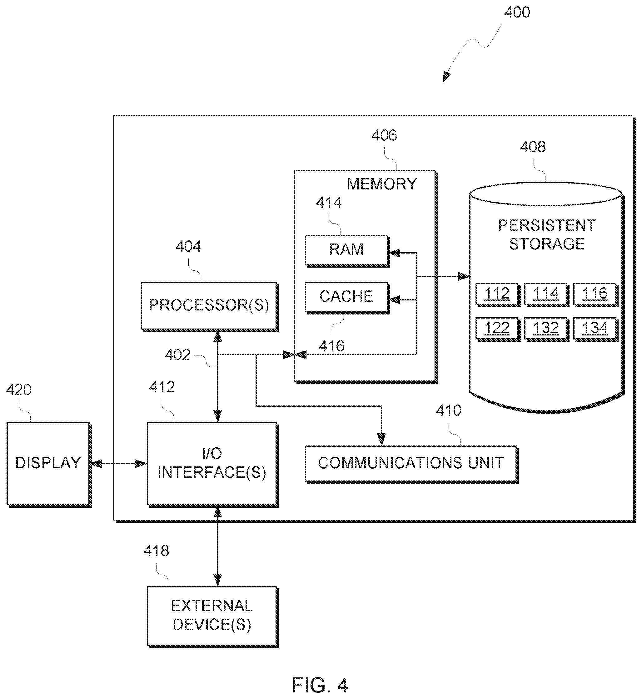 Patent US12602505 Figure 4 – Auditing of database search queries for privileged data