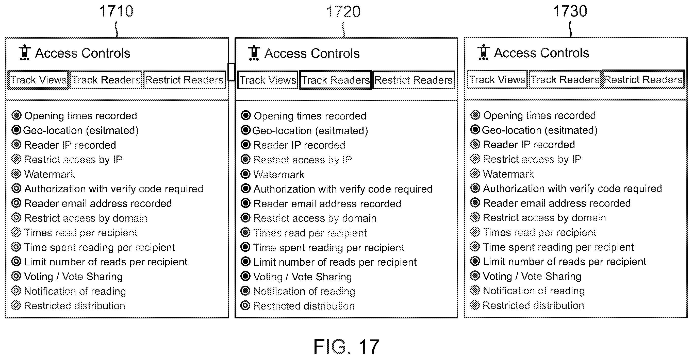Patent US12602506 Figure 17 – System and method for transforming an electronic file into a rights controlled and social document