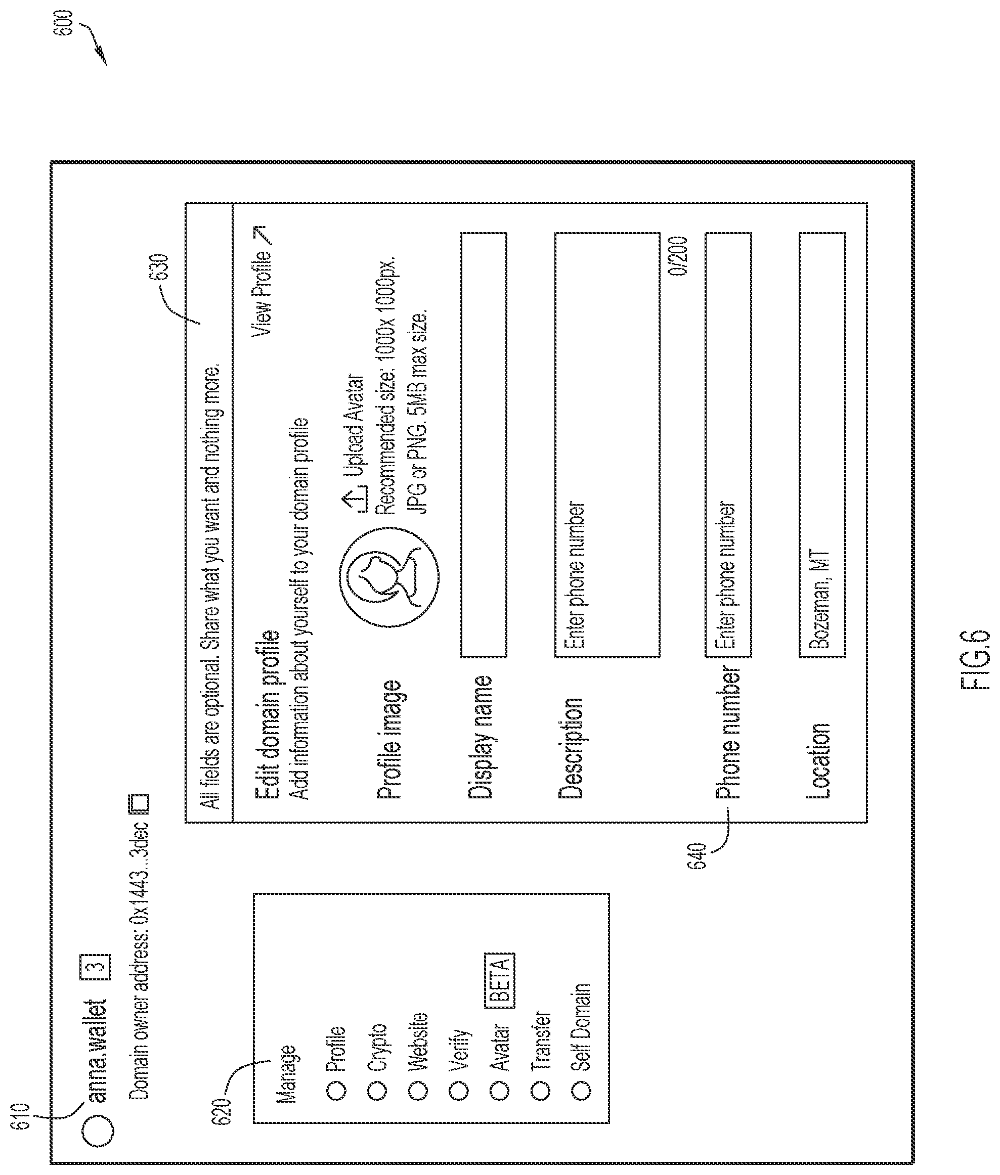 Patent US12602512 Figure 8 – Data resolution using user domain names