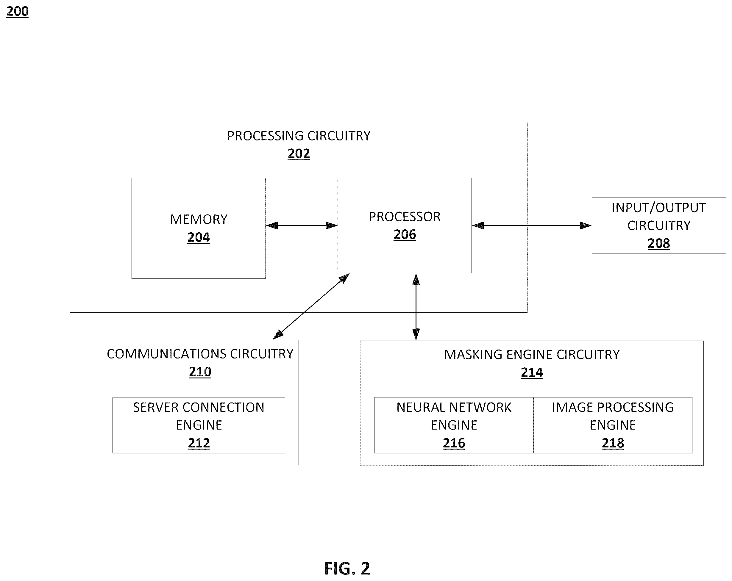 Patent US12602513 Figure 2 – Live masking