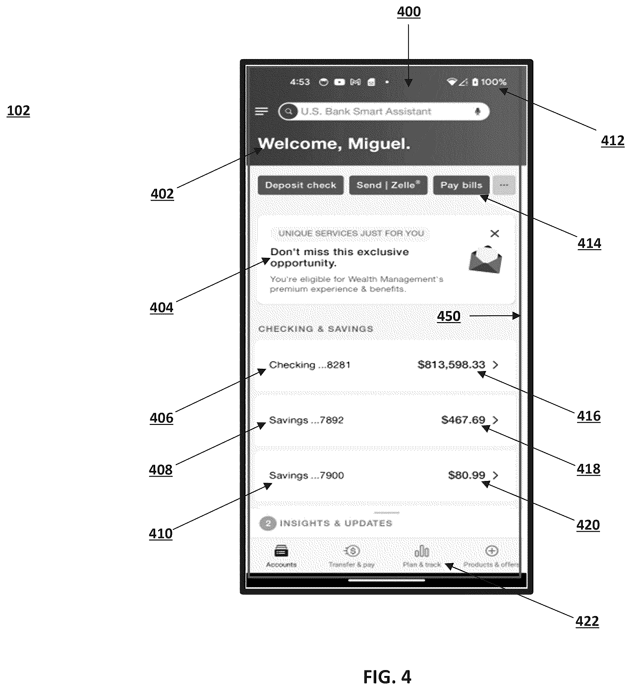 Patent US12602513 Figure 4 – Live masking