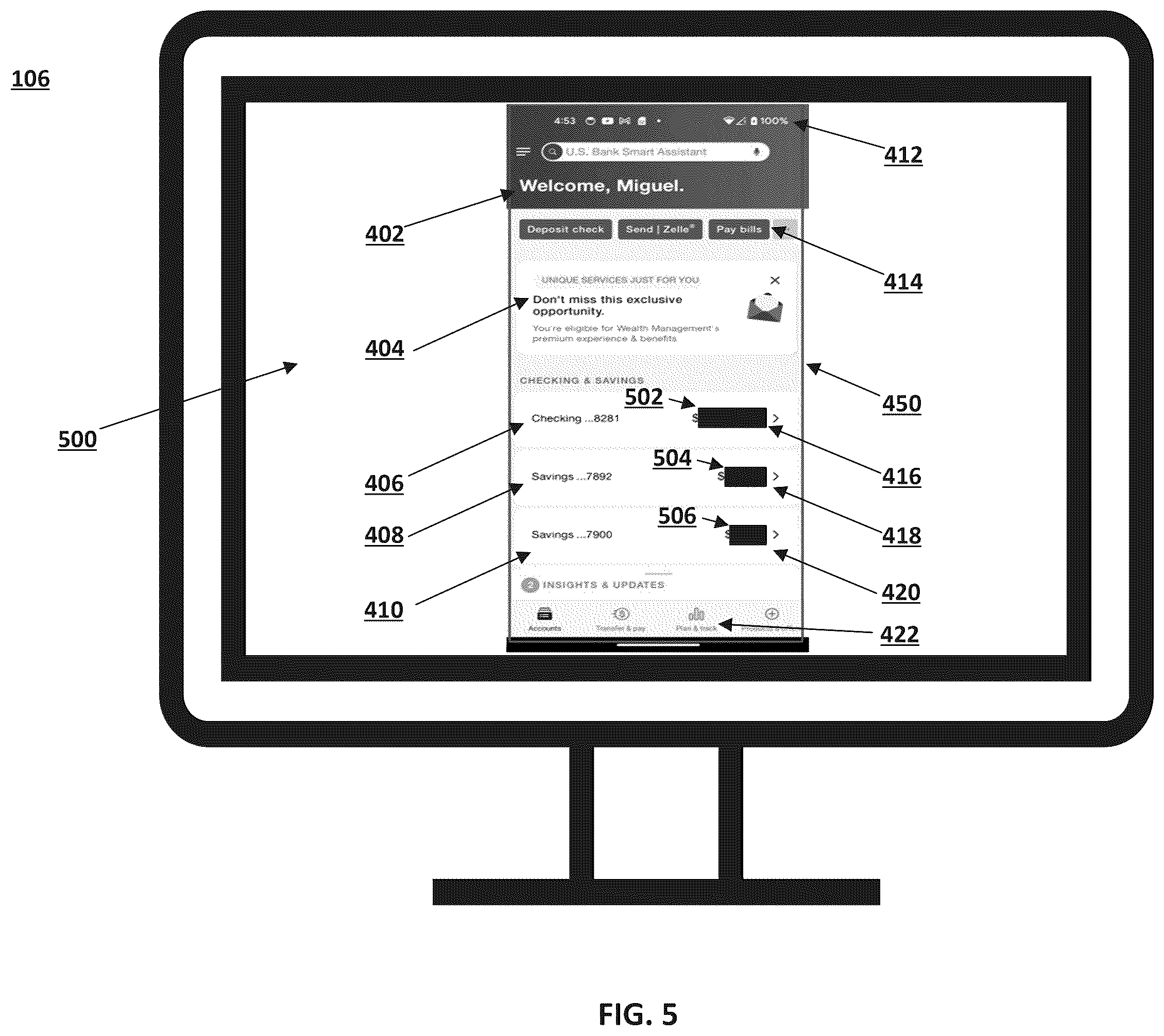 Patent US12602513 Figure 5 – Live masking