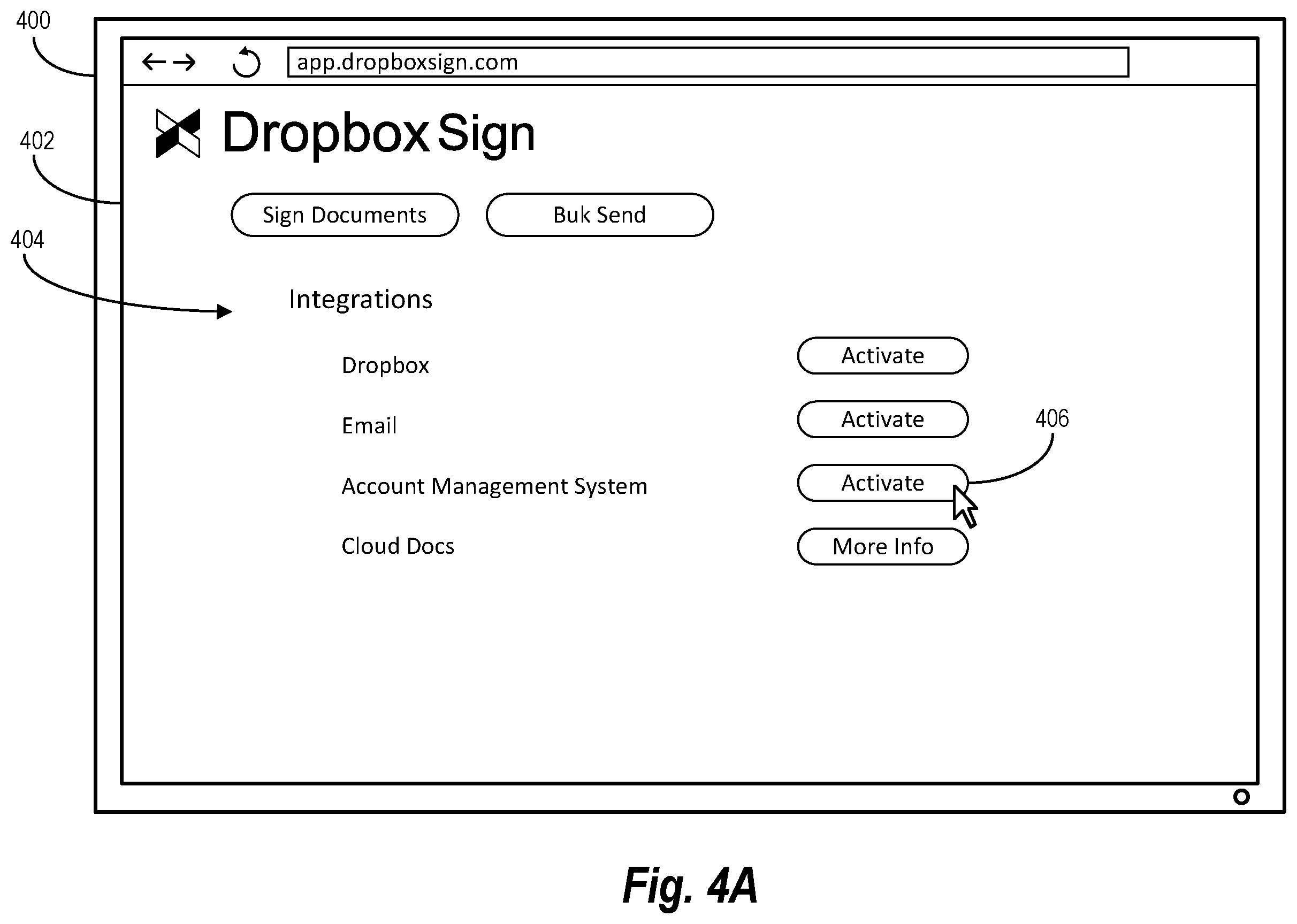Patent US12602518 Figure 6 – Integrating a document signature system with an account management system