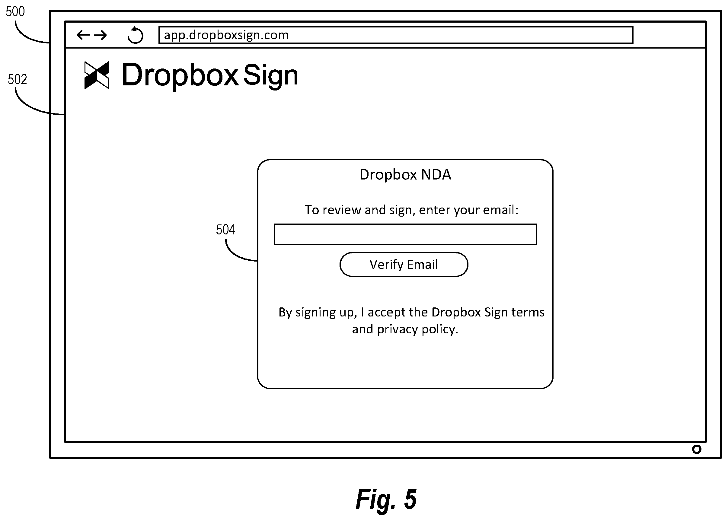 Patent US12602518 Figure 8 – Integrating a document signature system with an account management system