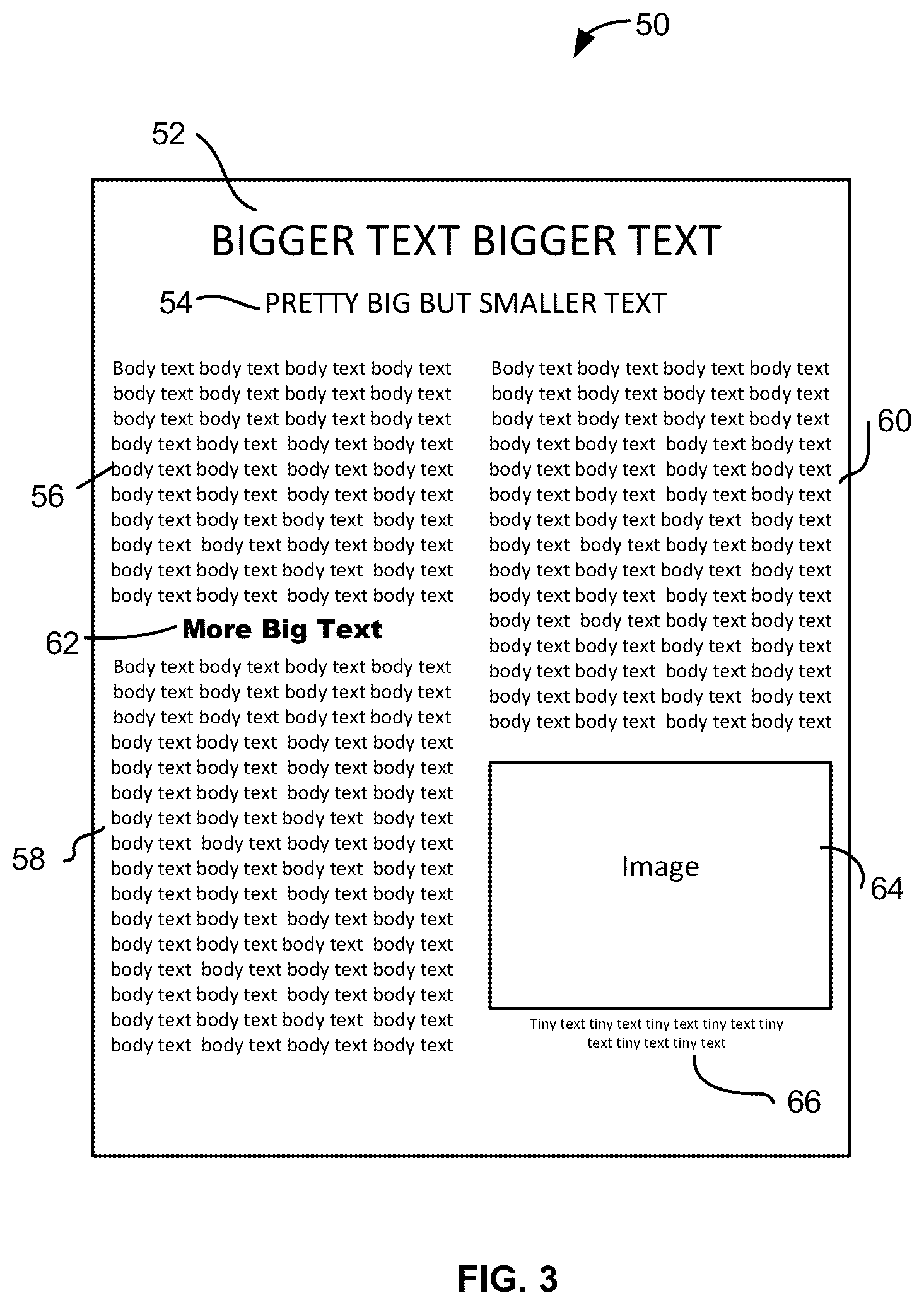 Patent US12602534 Figure 3 – Method and system to display content from a PDF document on a small screen