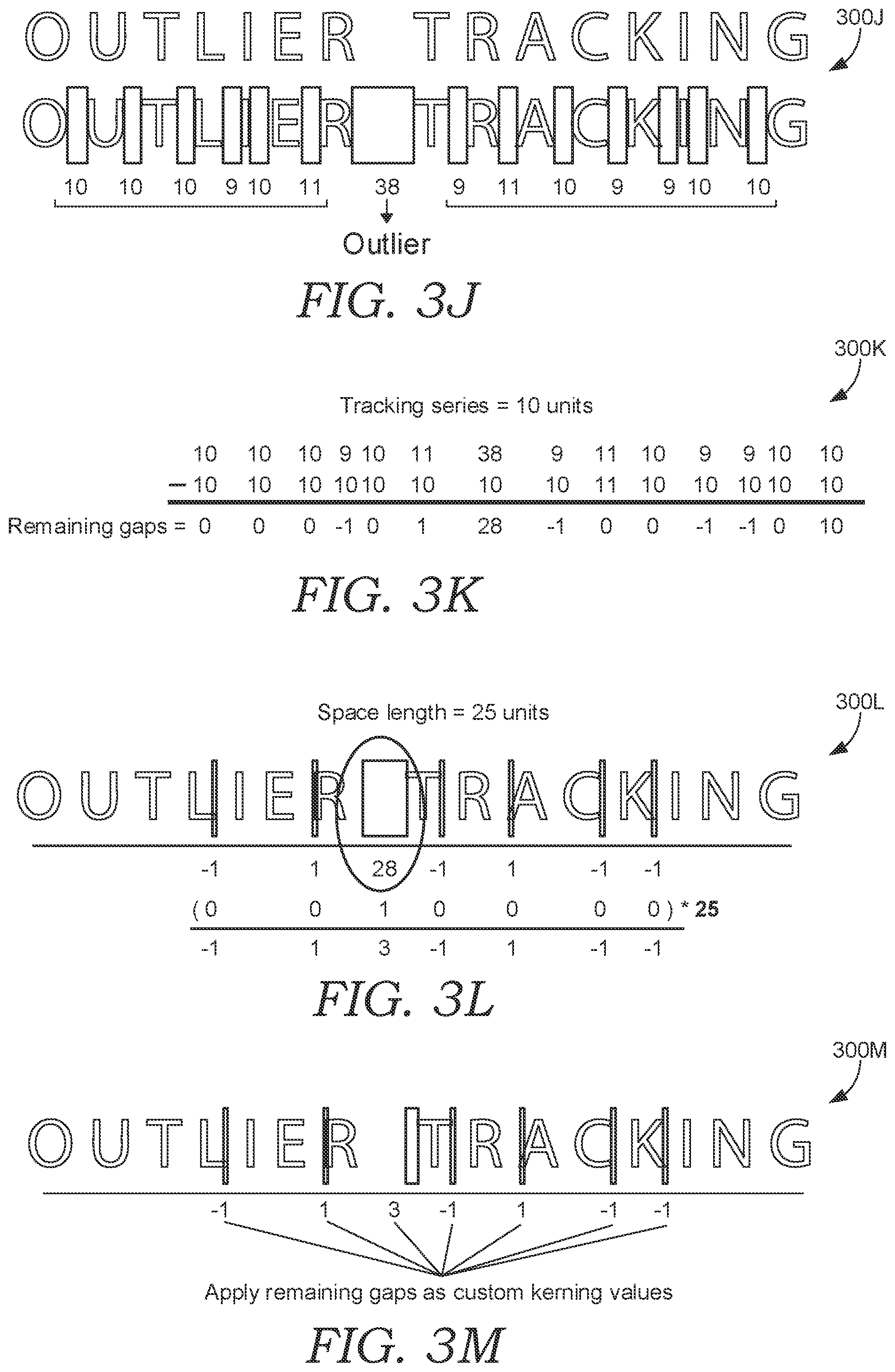 Patent US12602536 Figure 7 – Automated reconstruction of glyph spacing properties