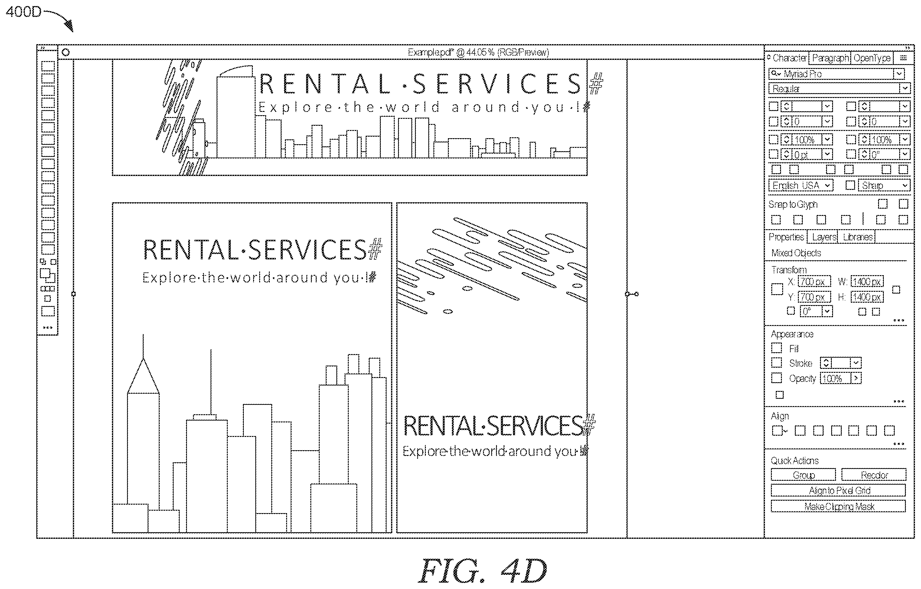 Patent US12602536 Figure 11 – Automated reconstruction of glyph spacing properties