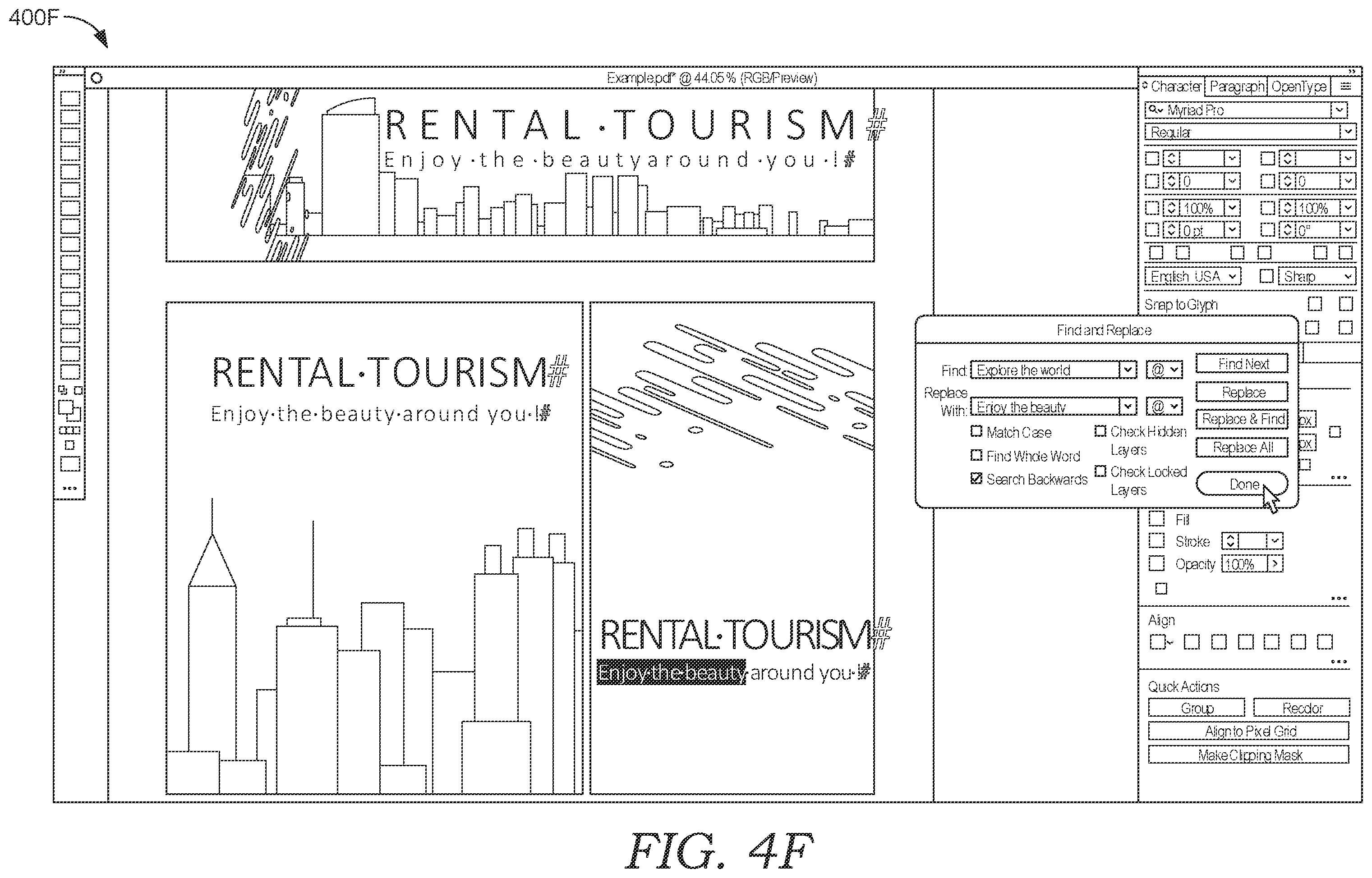 Patent US12602536 Figure 13 – Automated reconstruction of glyph spacing properties