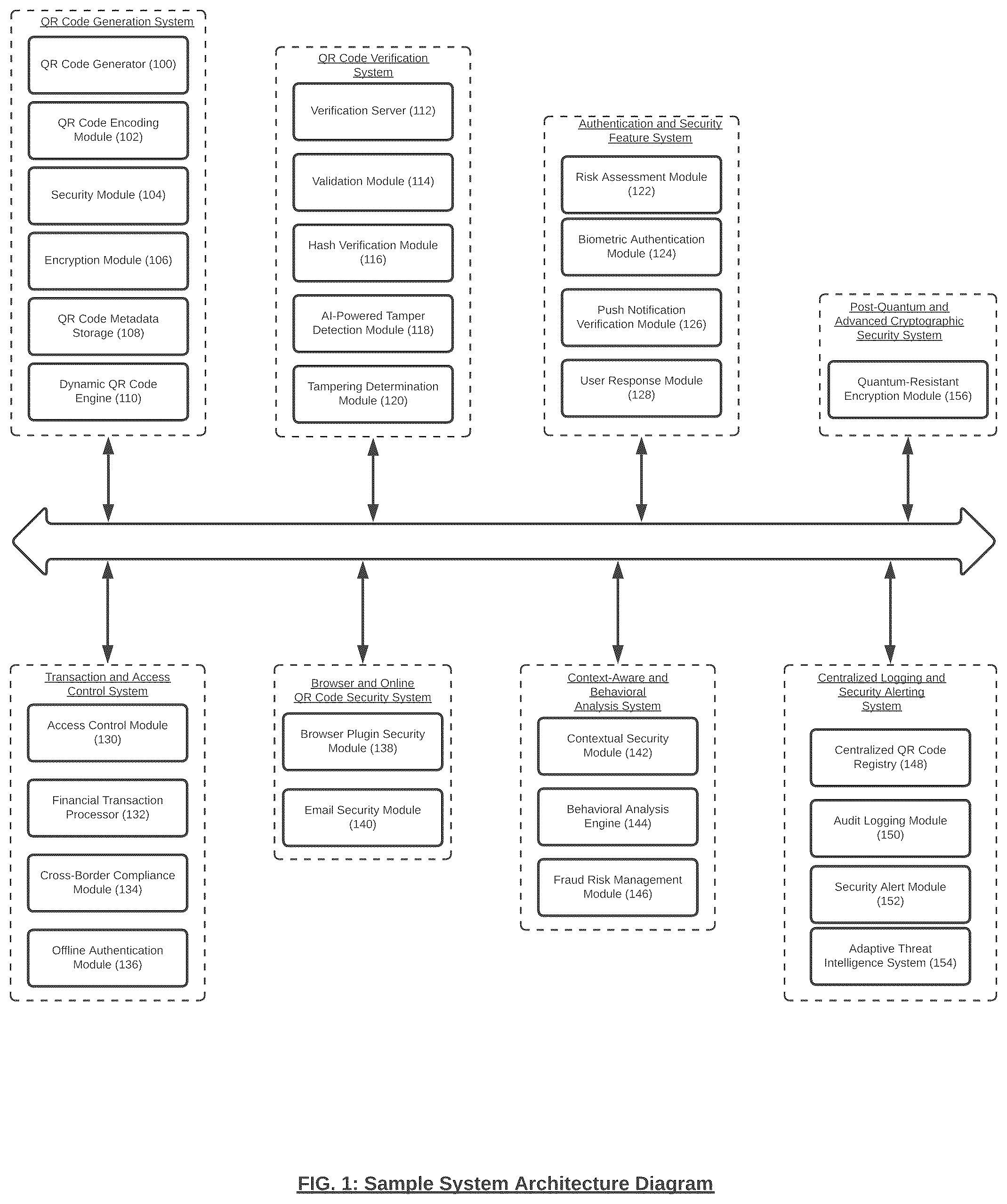 Patent US12602560 — QR code verification engine — Figure 1
