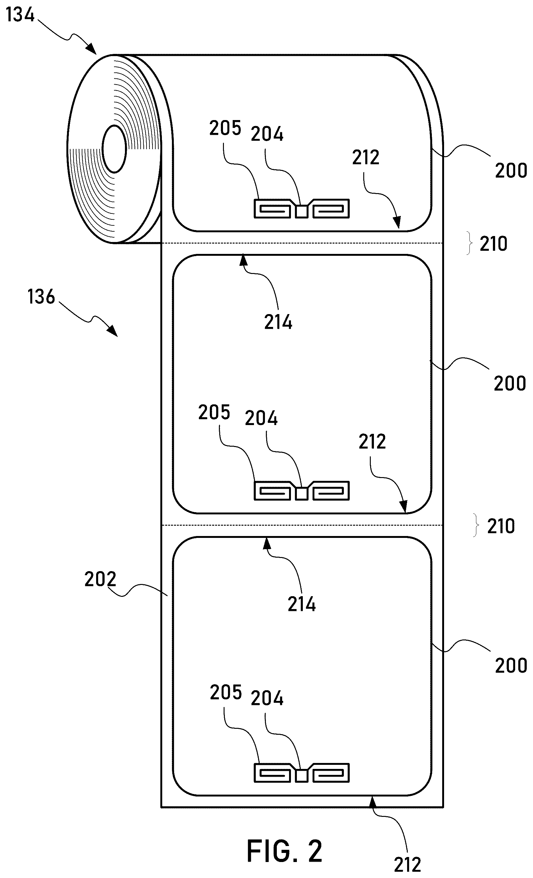 Patent US12602562 Figure 2 – Media processing devices with 2-dimensional articulable RF antenna