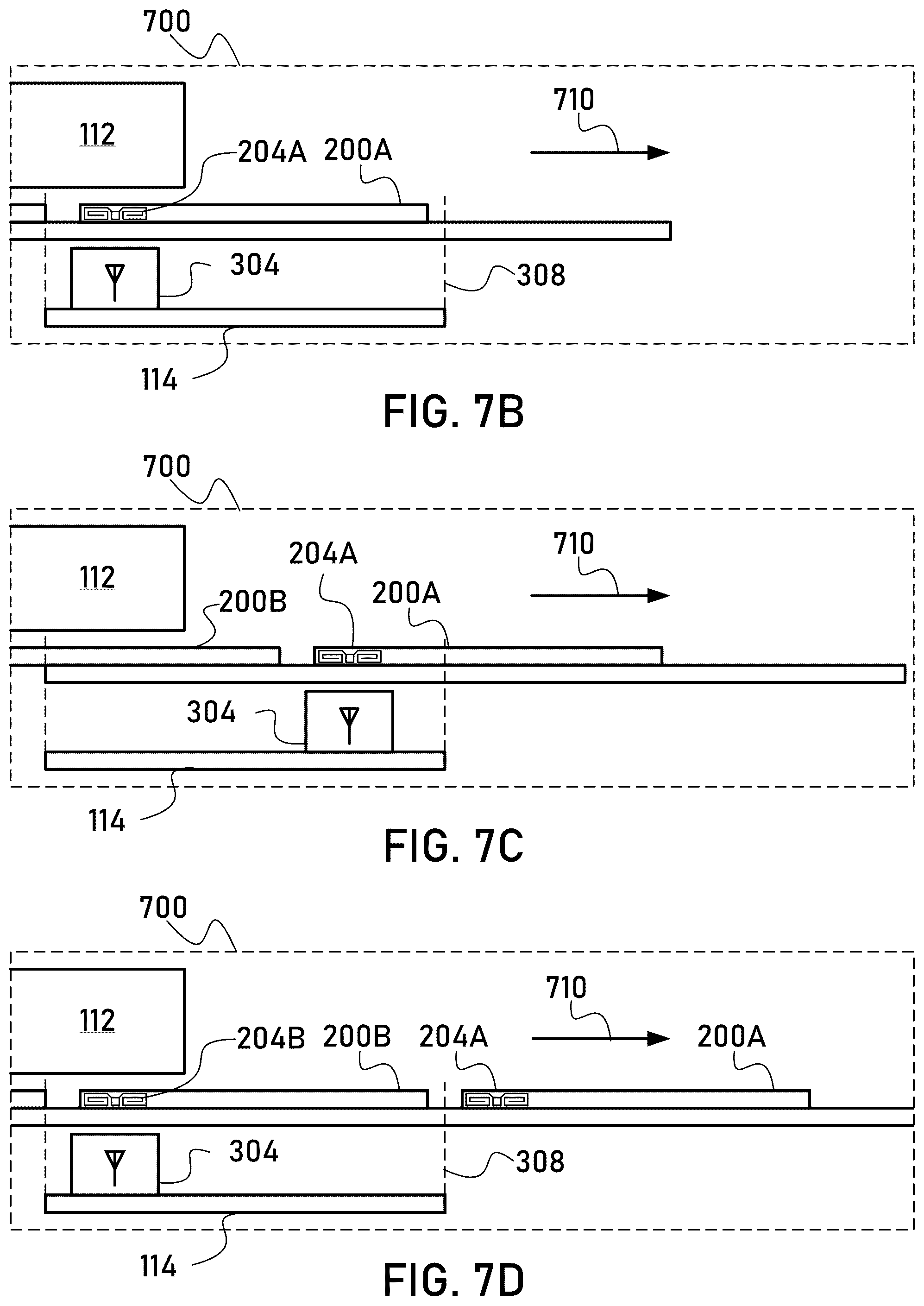 Patent US12602562 Figure 8 – Media processing devices with 2-dimensional articulable RF antenna