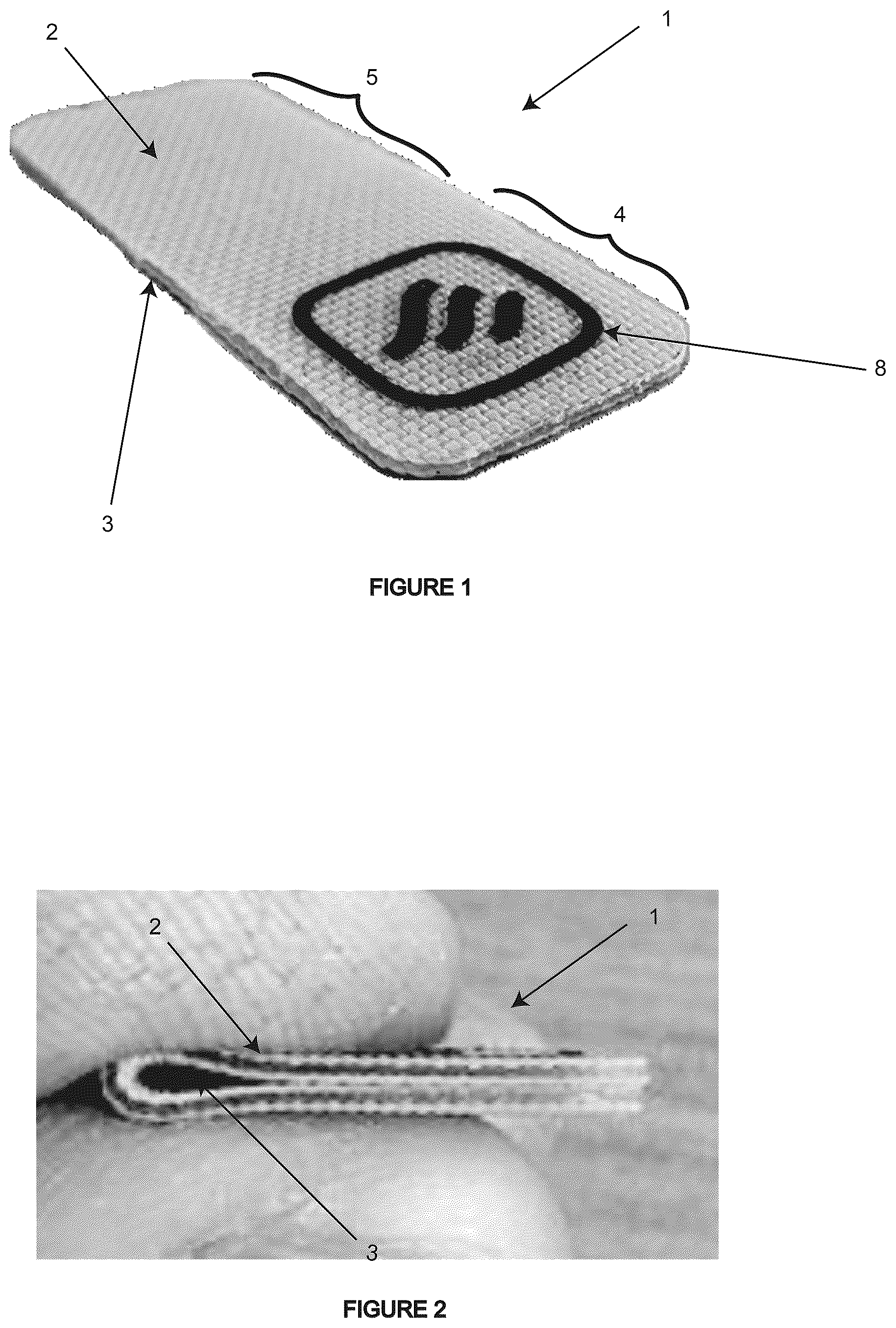 Patent US12602565 Figure 1 – Sewable identifier tag