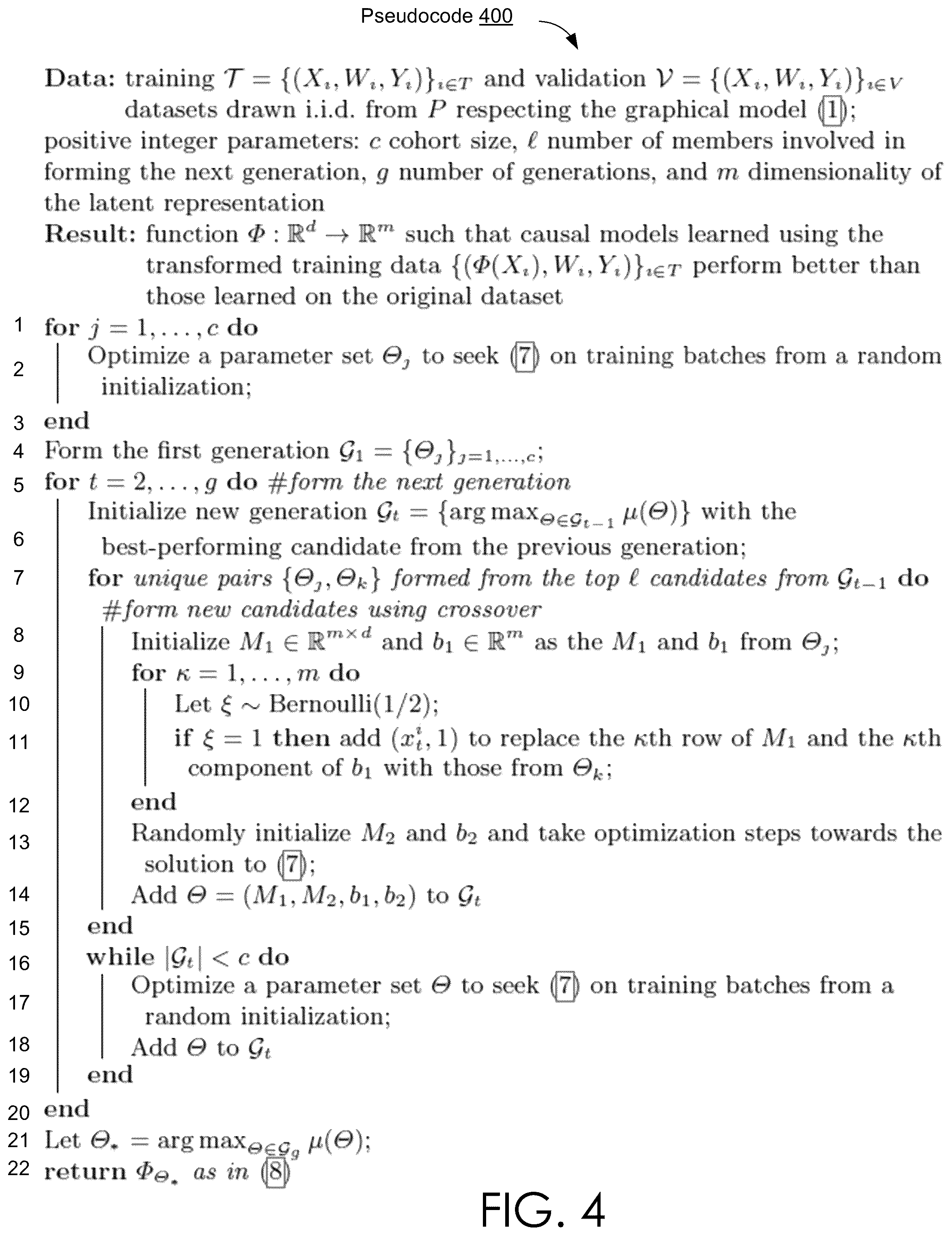 Patent US12602589 Figure 5 – Causal inference via neuroevolutionary selection