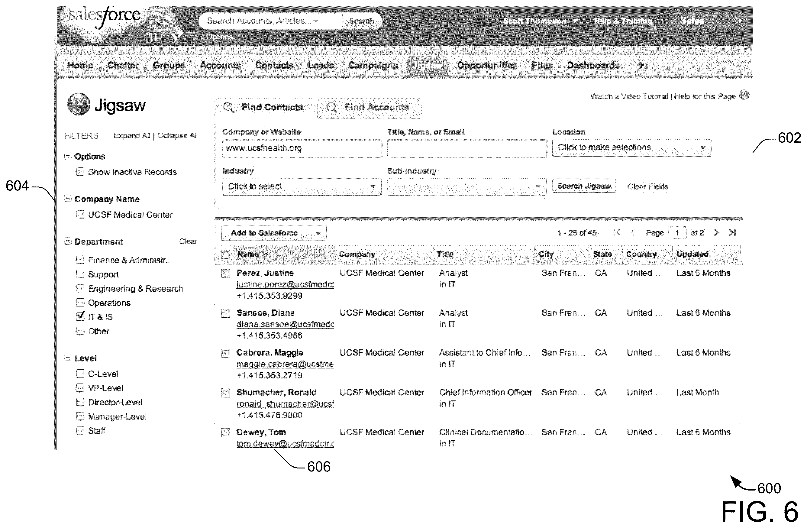 Patent US12602625 Figure 6 – Systems and methods for creating a rich social media profile