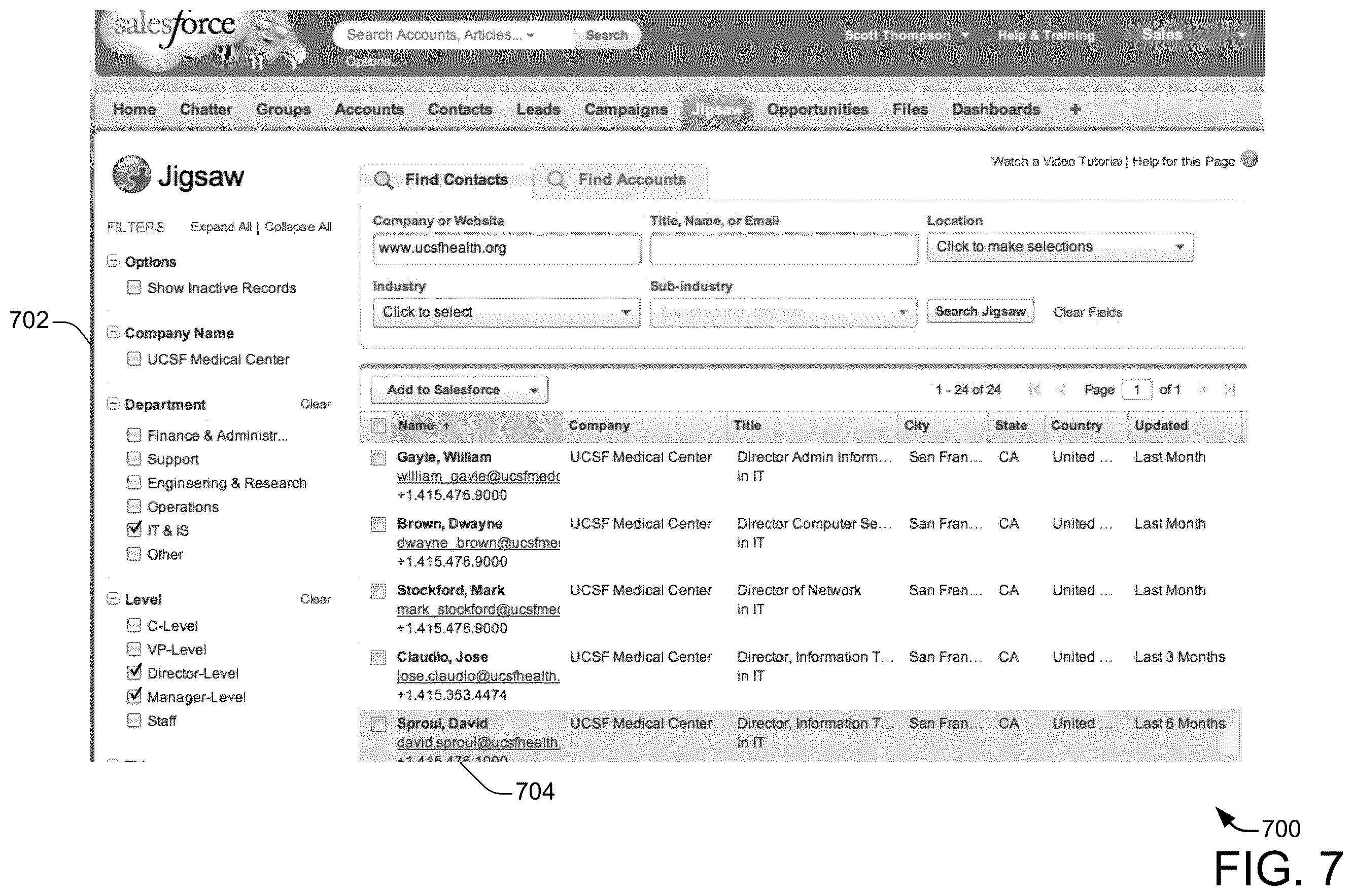 Patent US12602625 Figure 7 – Systems and methods for creating a rich social media profile