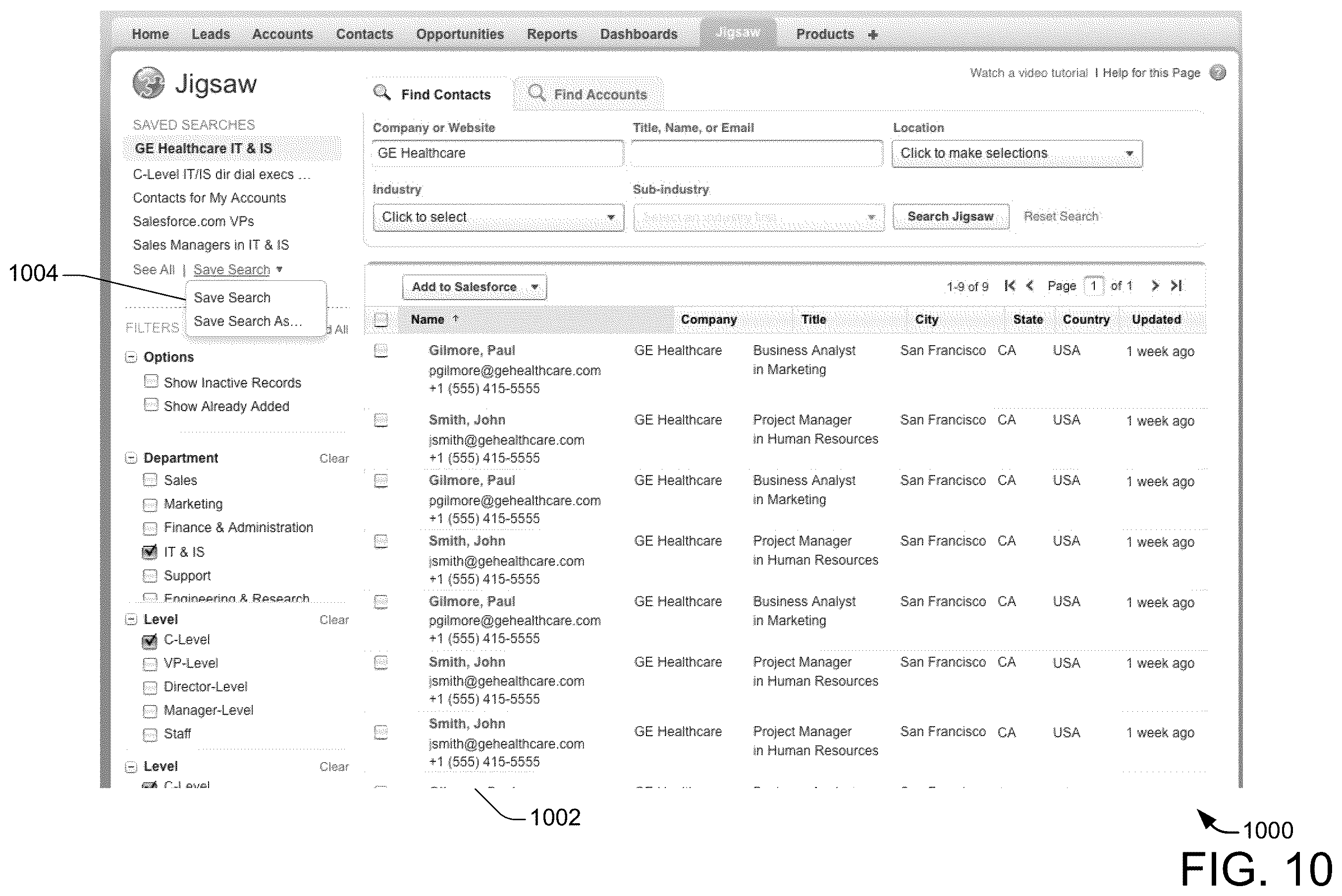 Patent US12602625 Figure 10 – Systems and methods for creating a rich social media profile